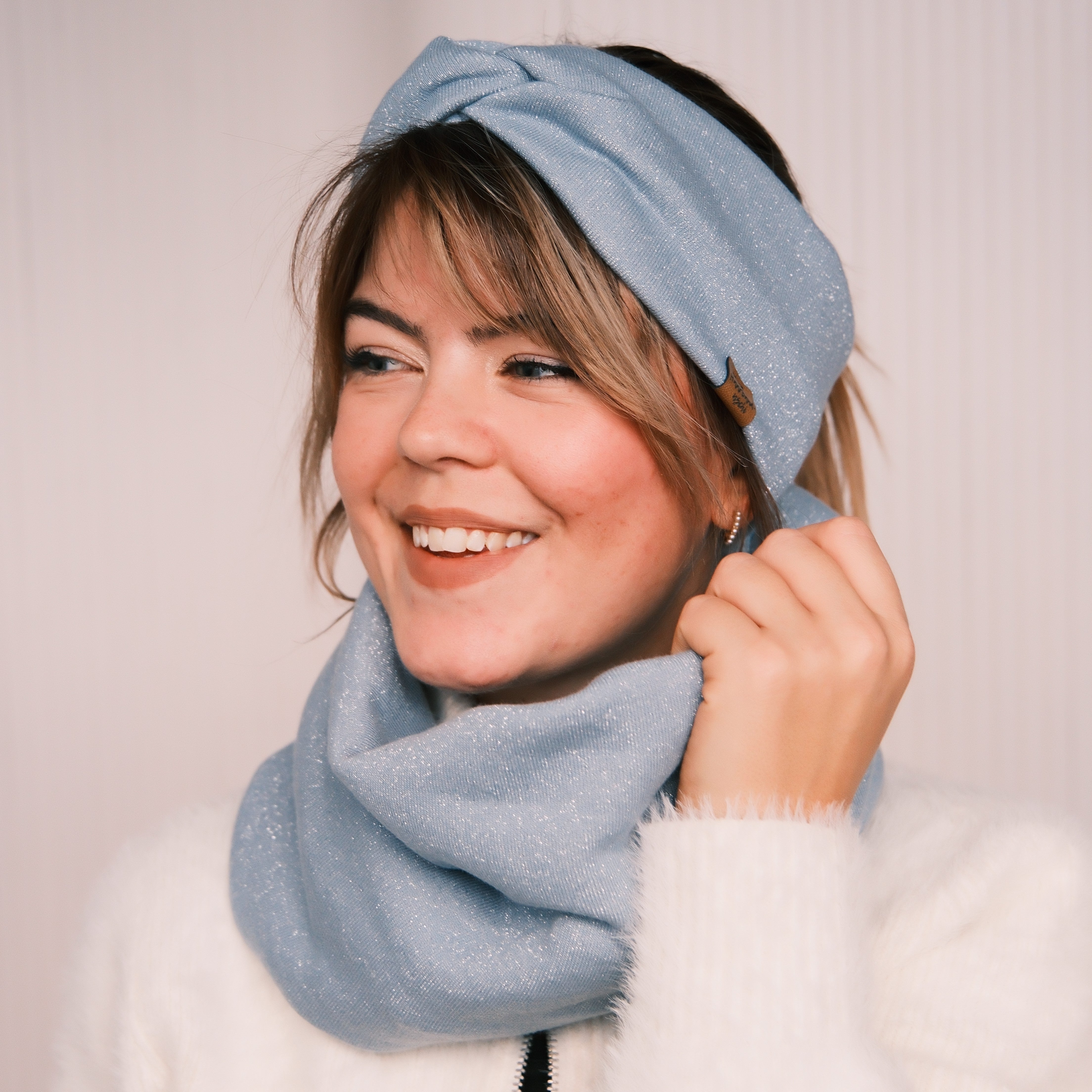 Loop - Glitzer Hellblau