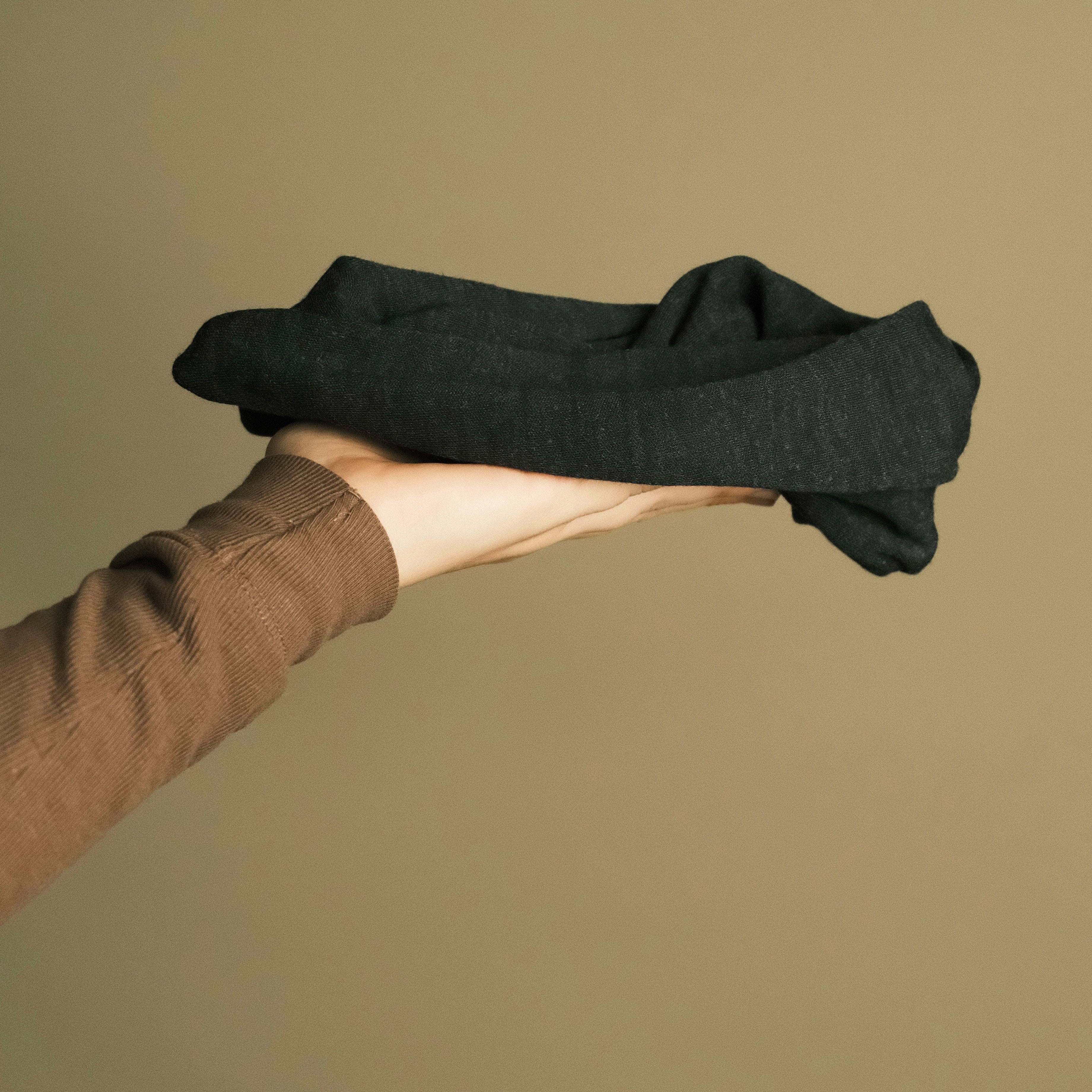 Drahthaarband breit - Warm Schwarz