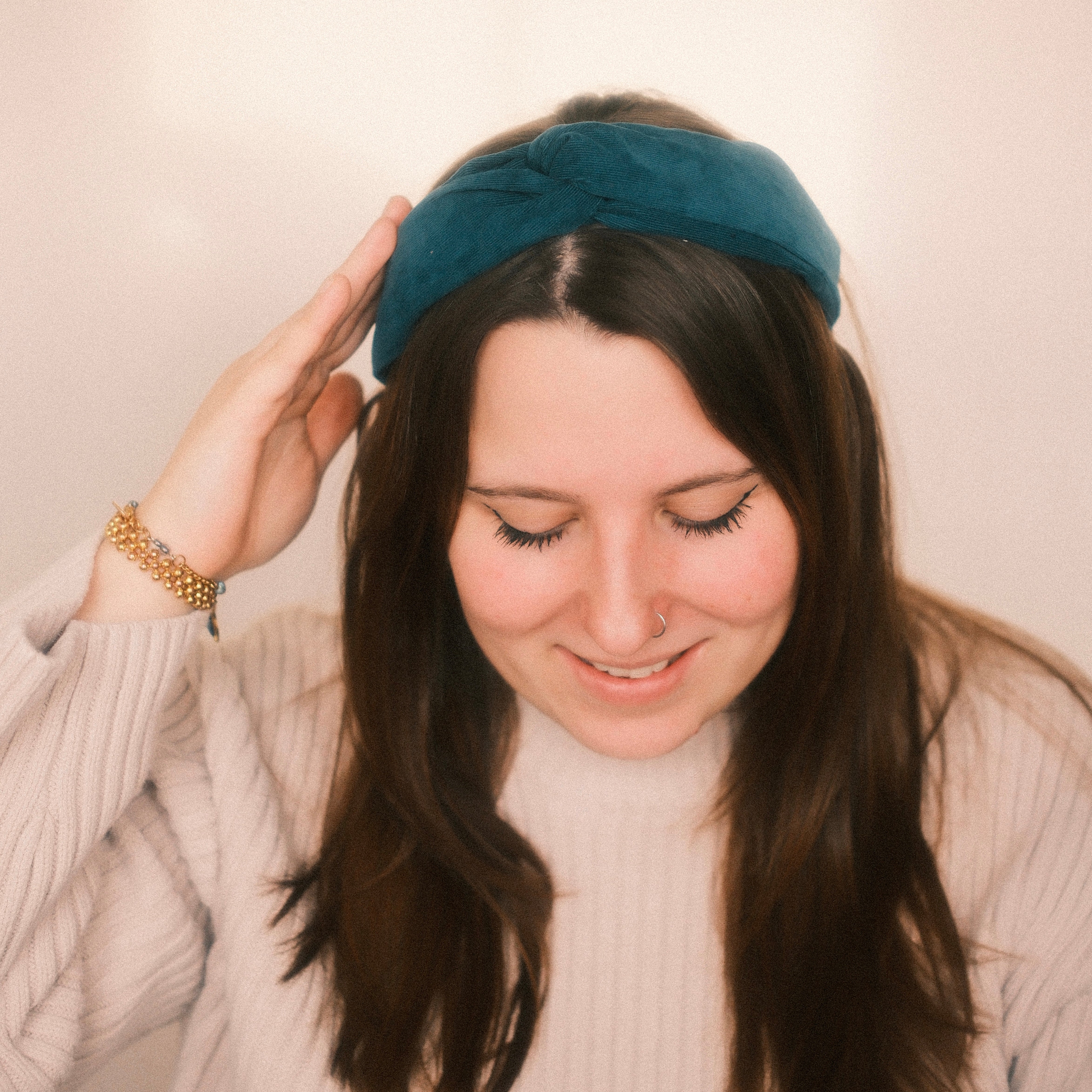 Viky Haarreif - Feincord Petrol