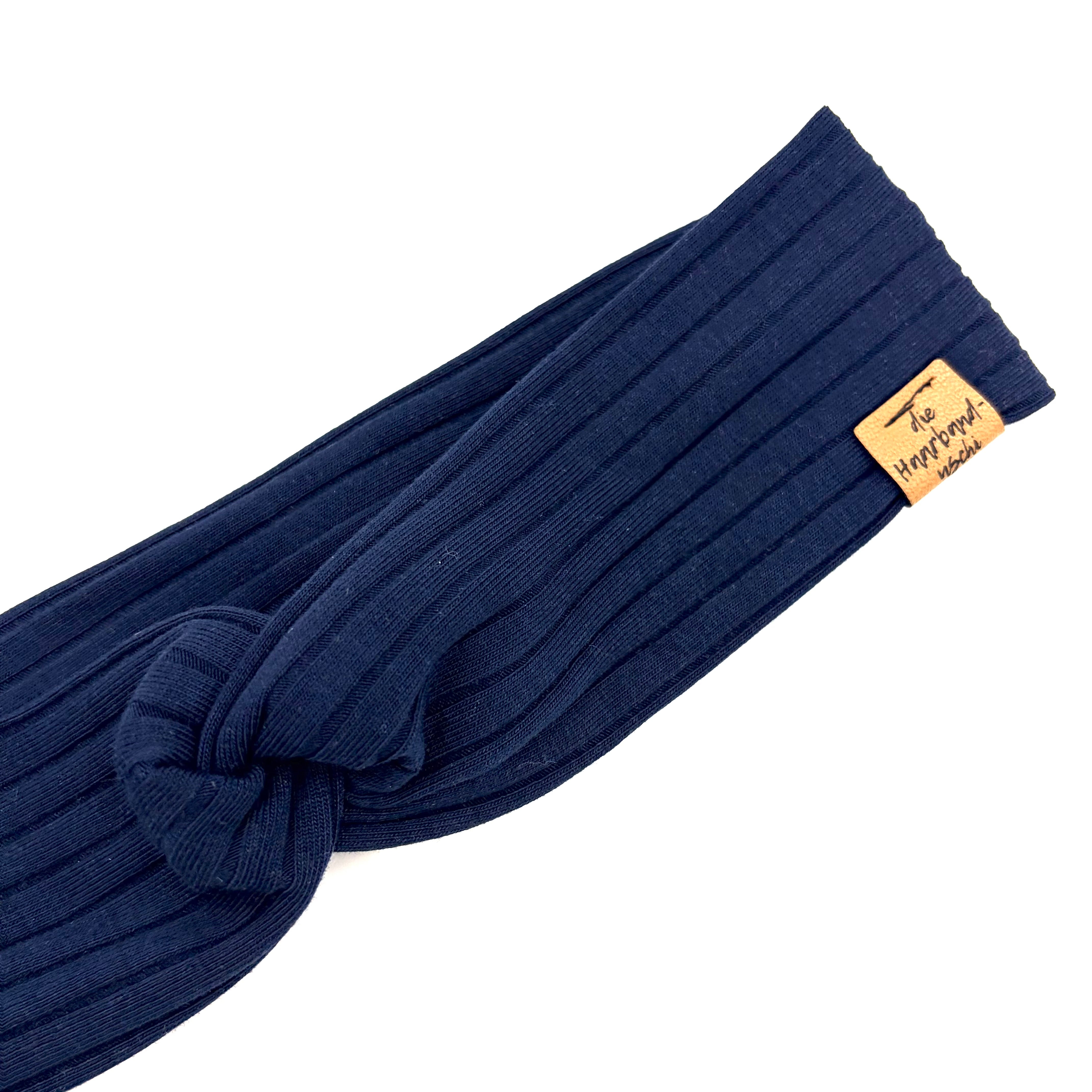 Basic Haarband - Sporty Rib Dunkelblau