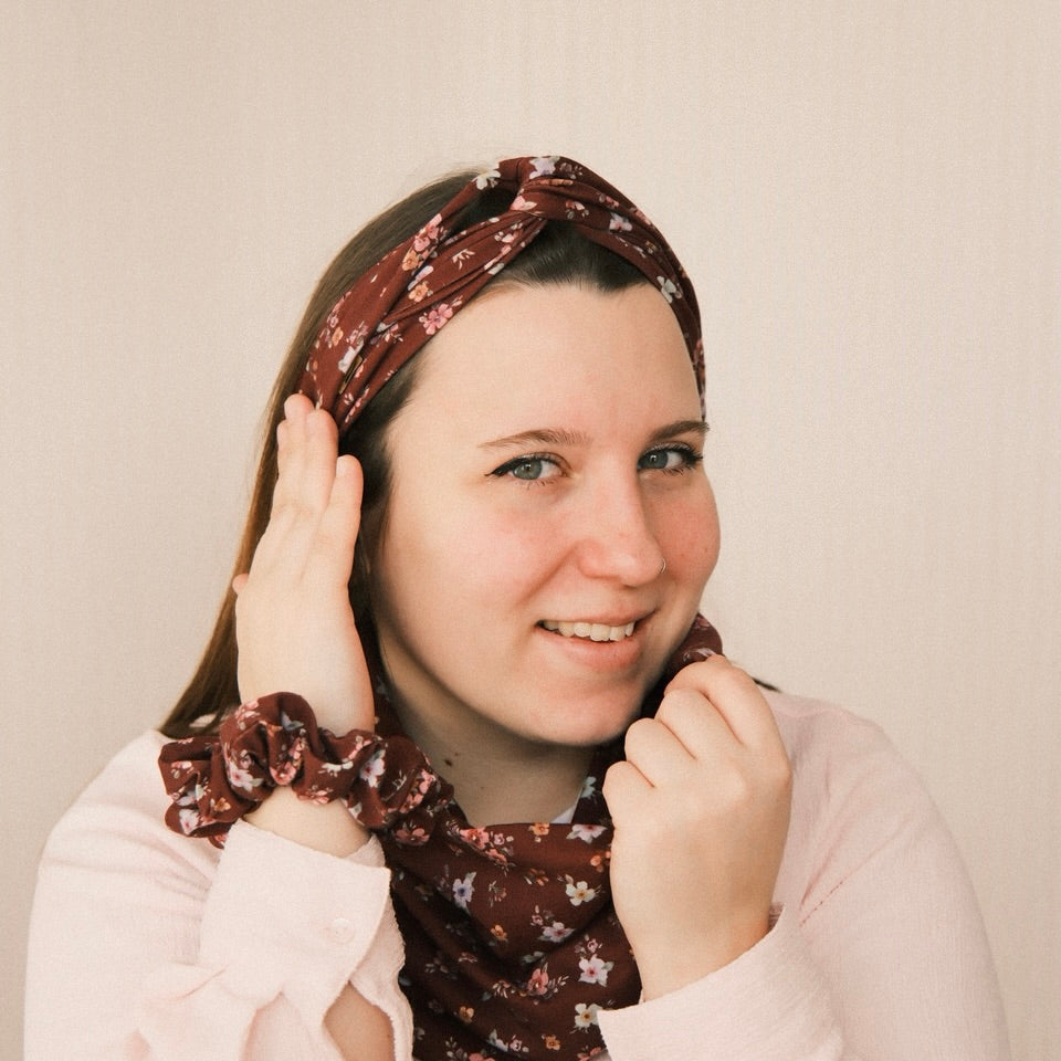 Drahthaarband schmal - Cottage Flower Berry