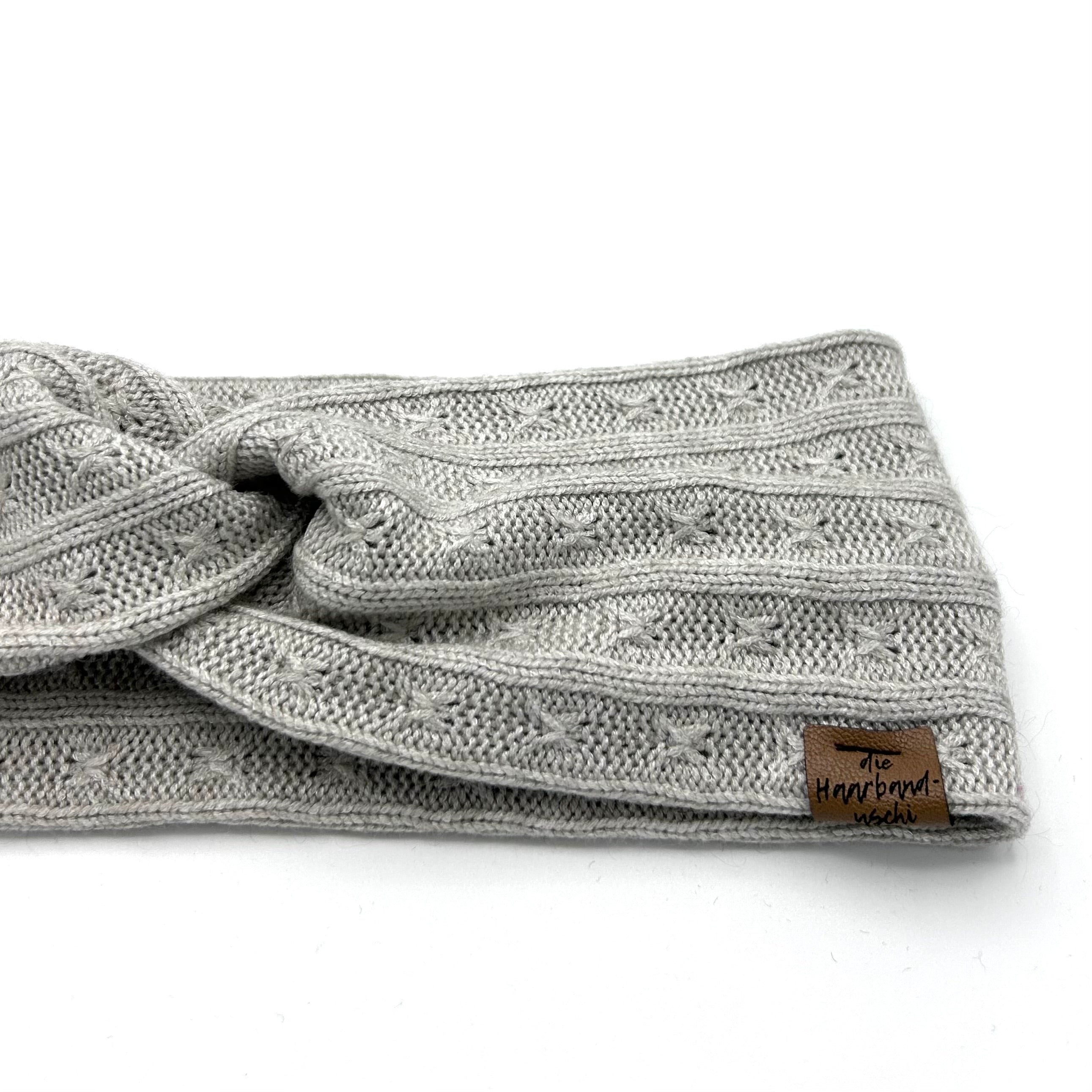 Basic Haarband - Strick Creme