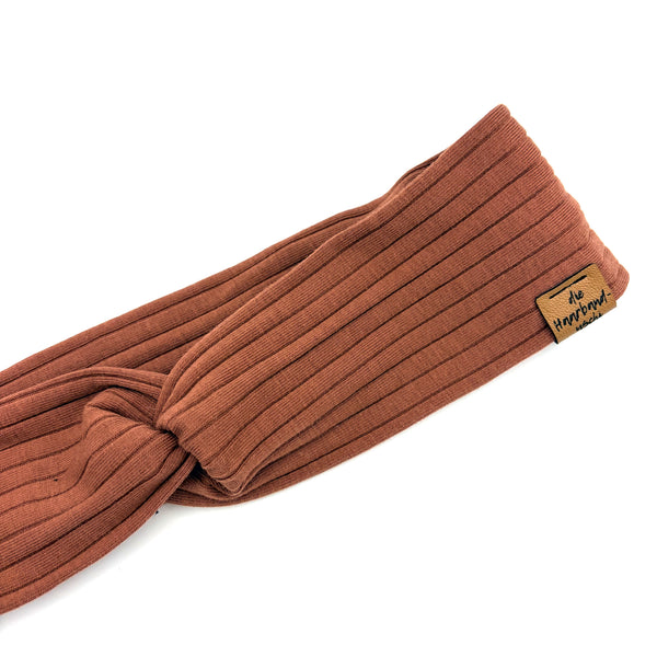 Basic Haarband - Sporty Rib Terrakotta
