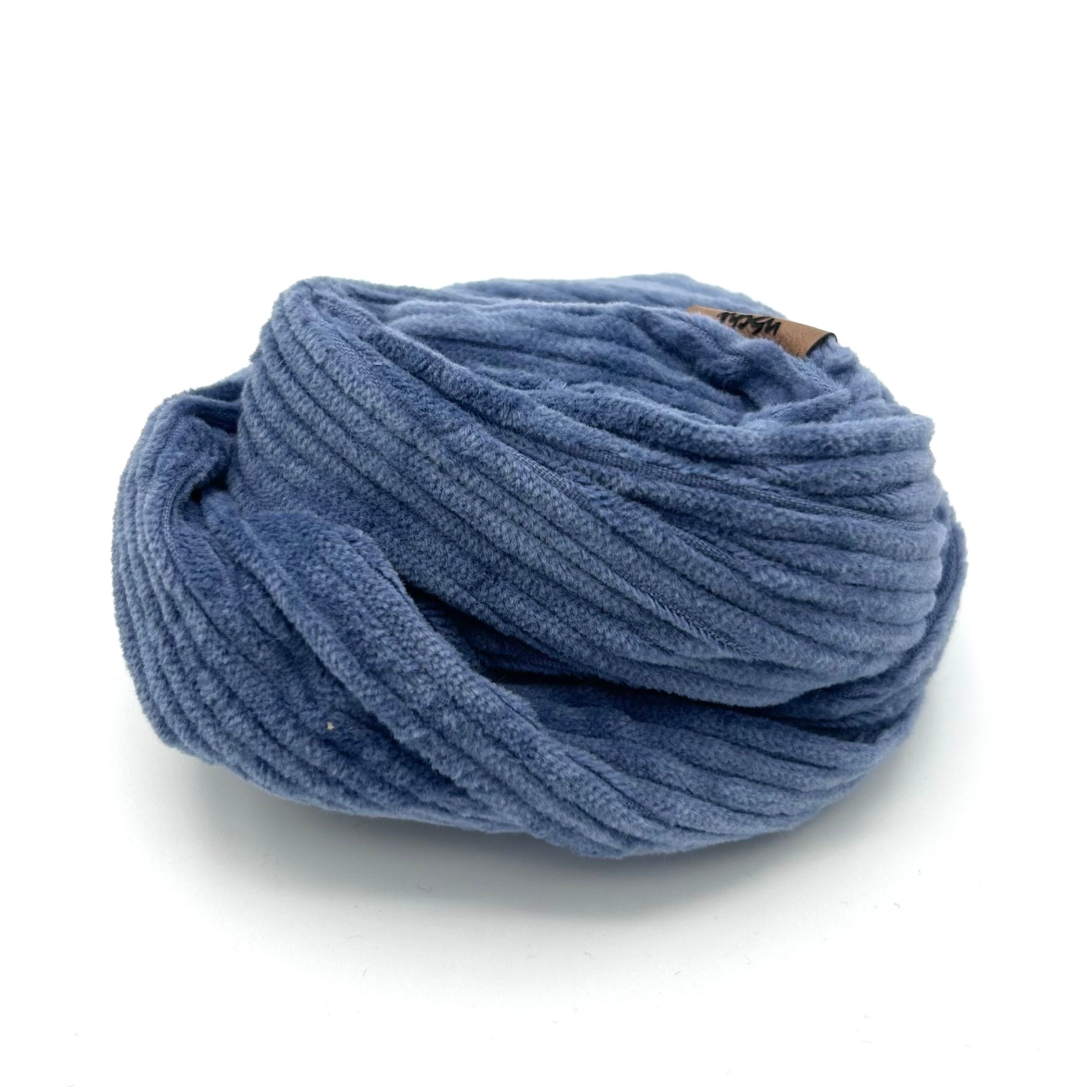 Drahthaarband schmal - Cord Blau