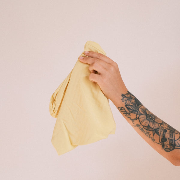 XXL Dreieckstuch - soft touch Butteryellow