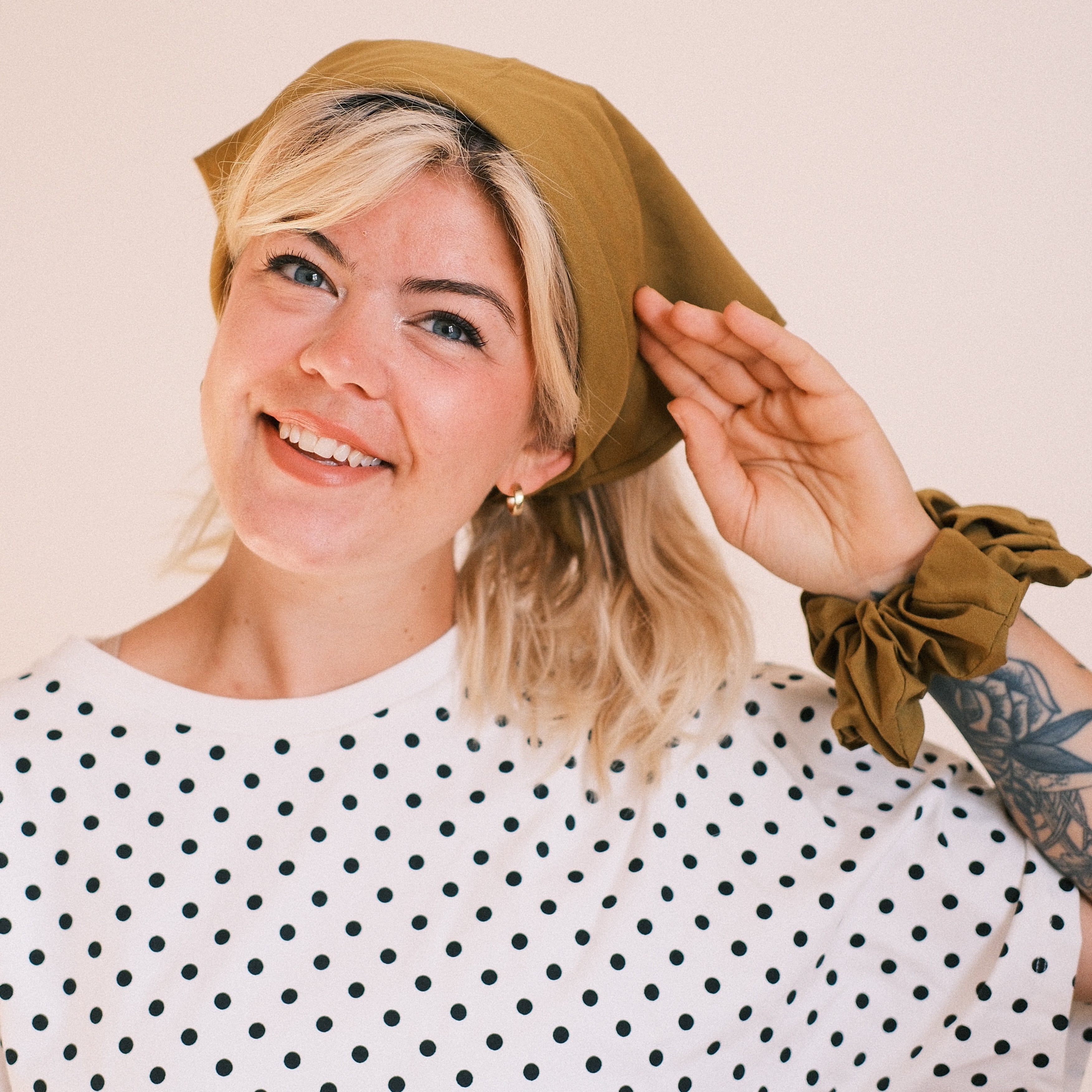 Bandana - soft touch Olivegrün