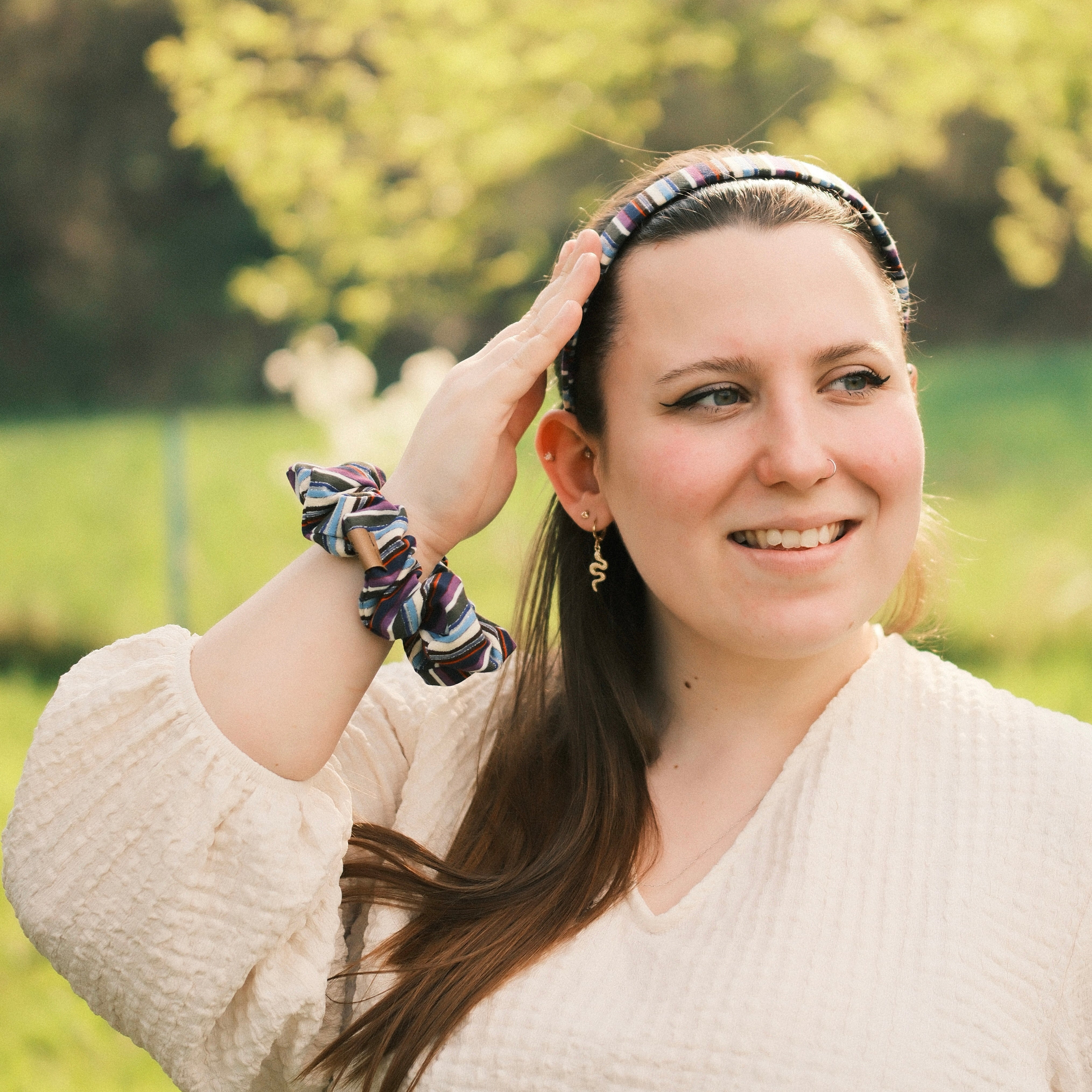 Anna - Gesteift dunkel/glitzer