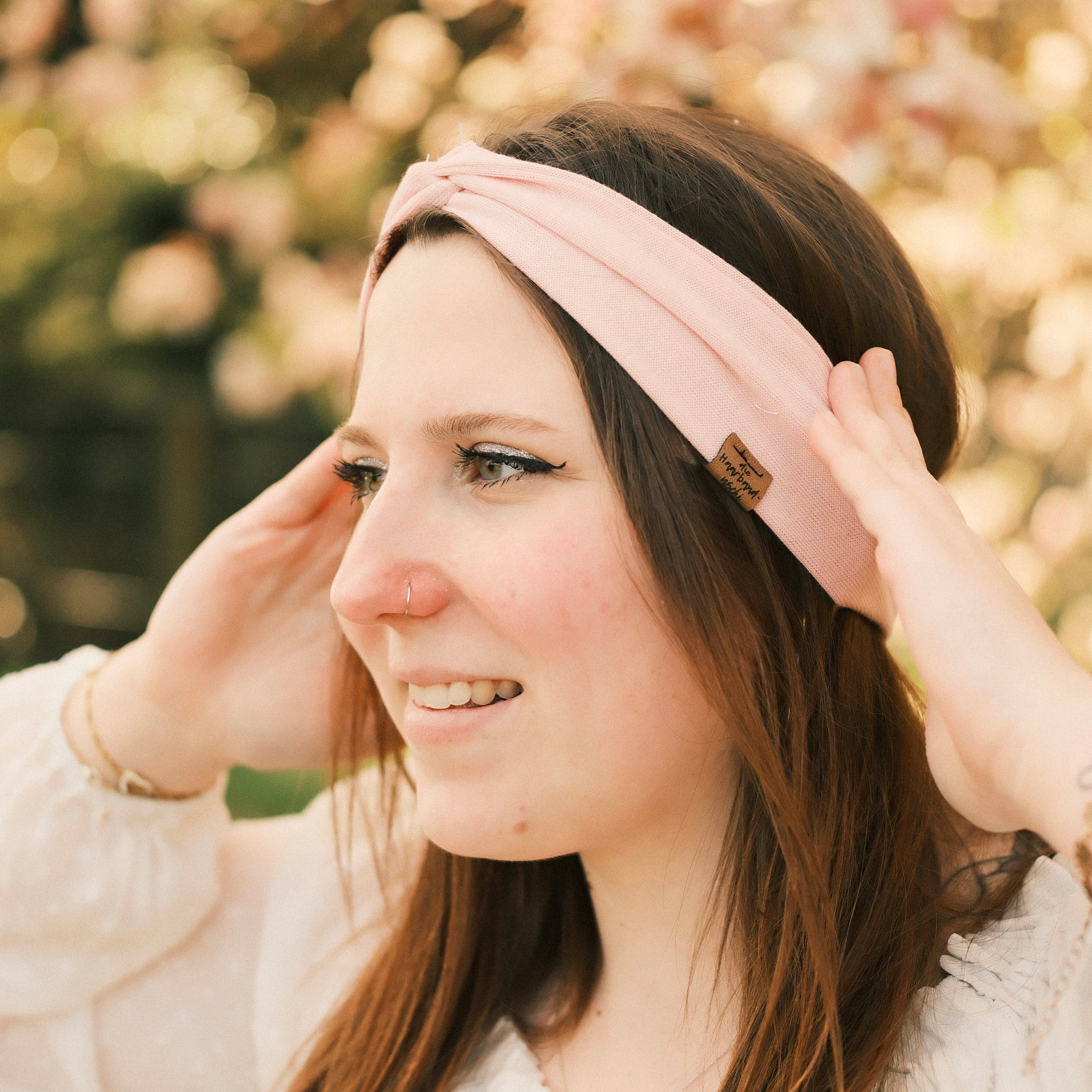 Basic Haarband - Feinstrick Rosa