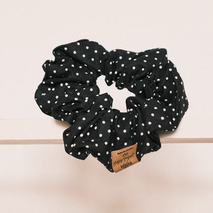 Scrunchie - Polka Dots Mini Schwarz
