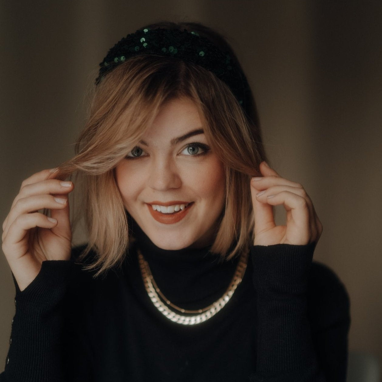 Anne Pailletten grün
