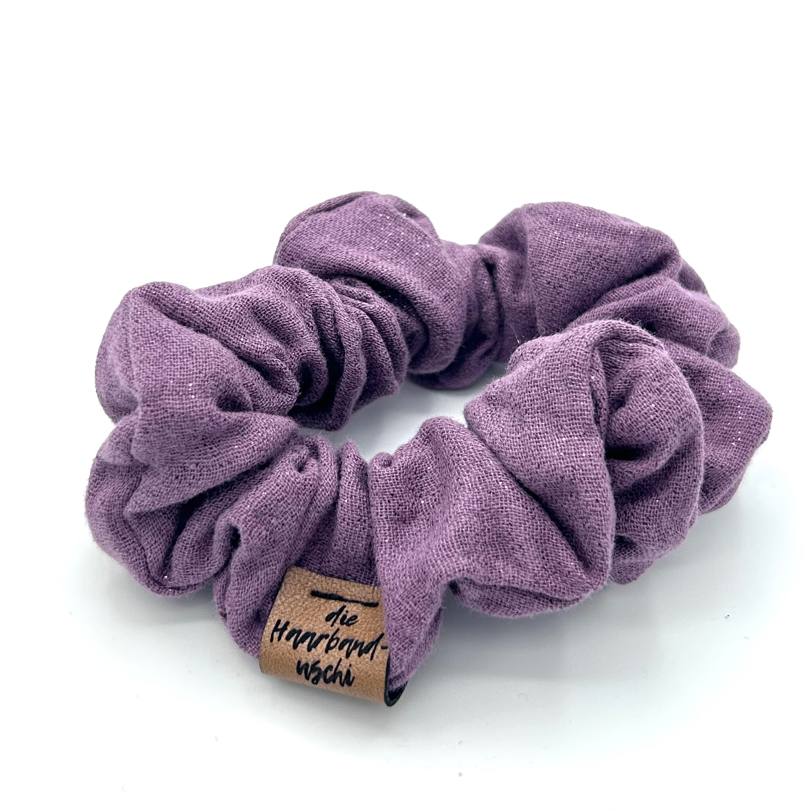 Scrunchie - Glitzer Lila
