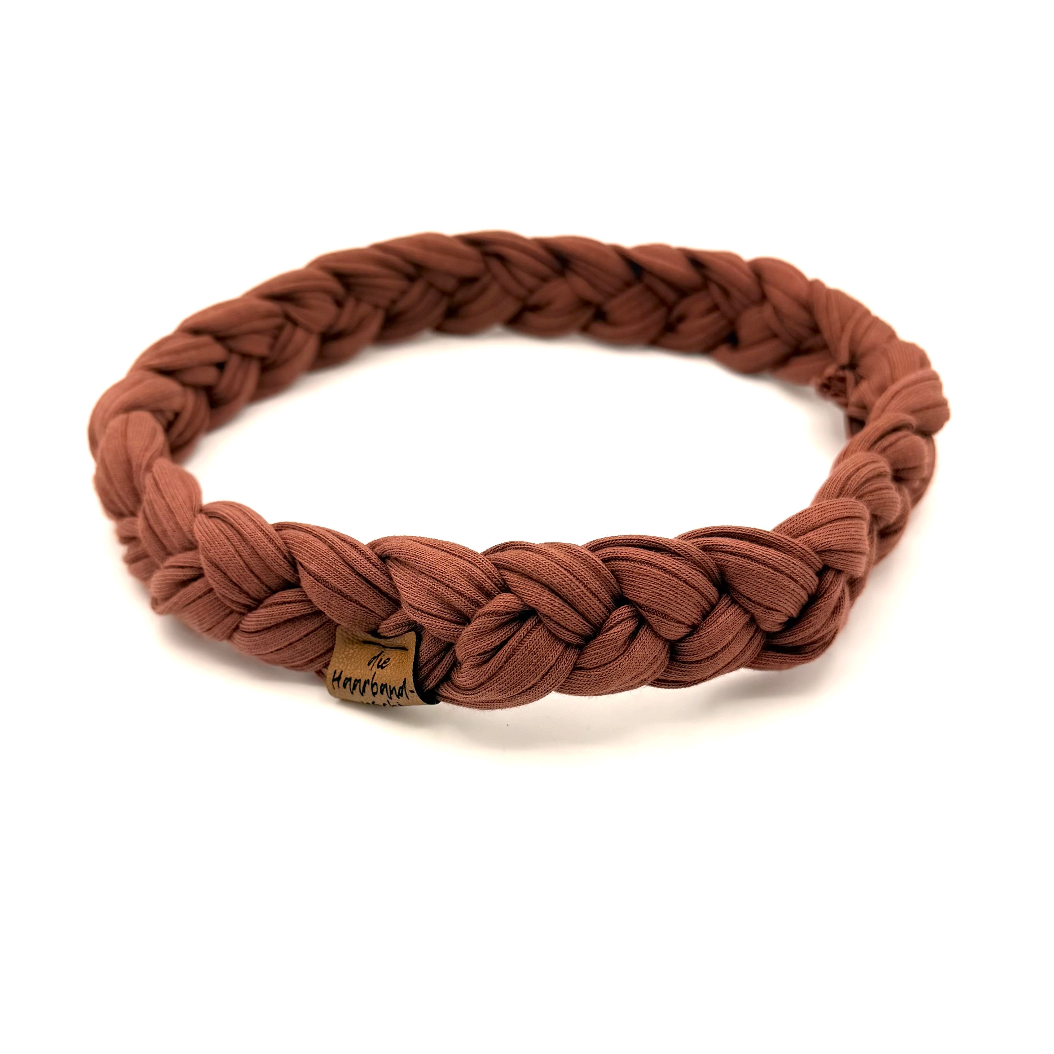 Haarband geflochten - Rostrosé