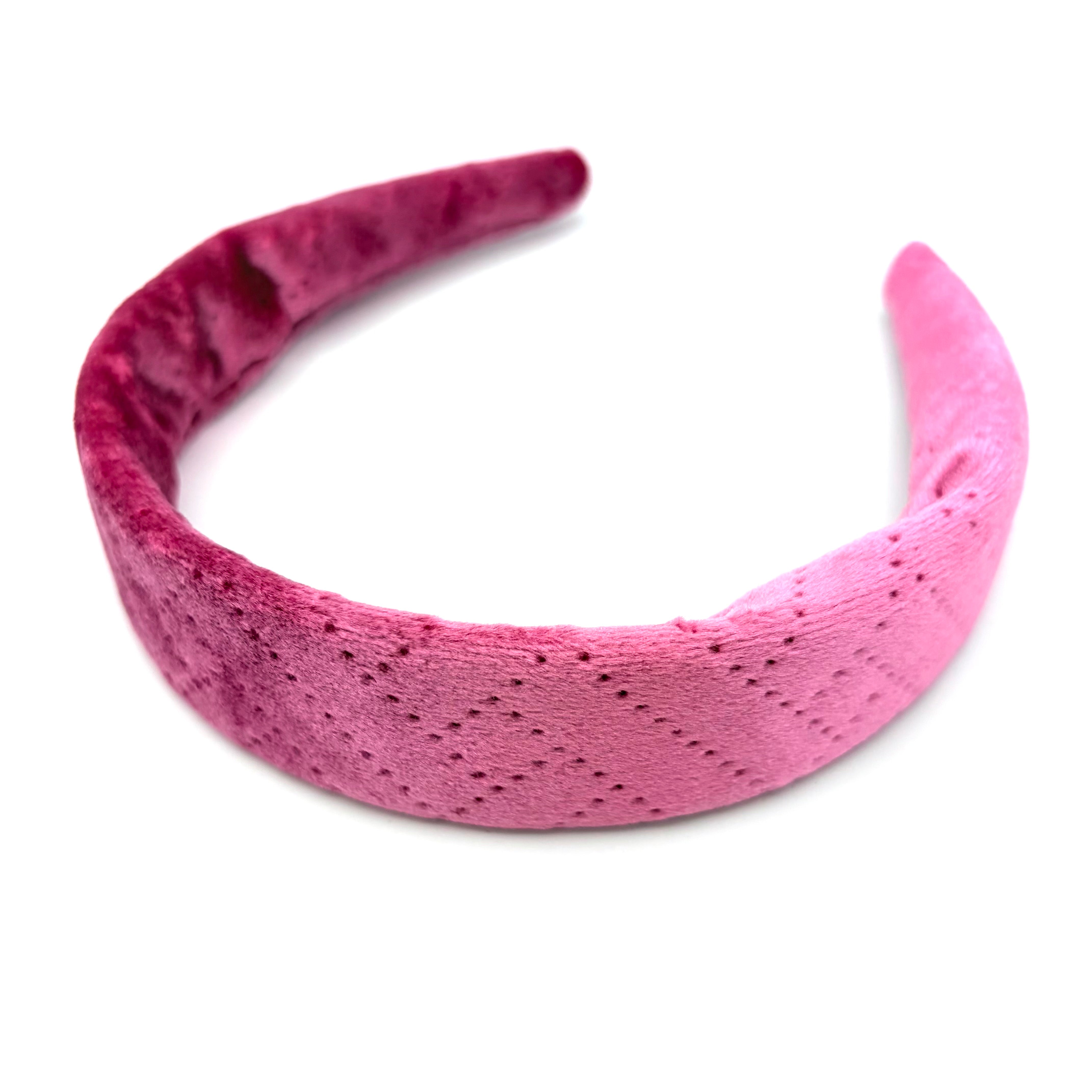 Anne - Samt Struktur Pink