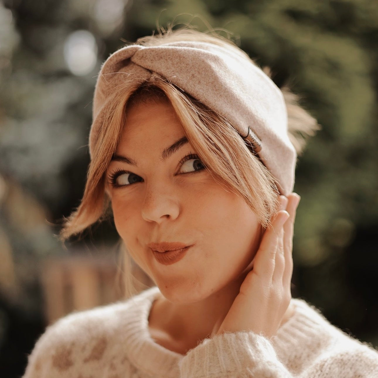 Basic Haarband - Beige