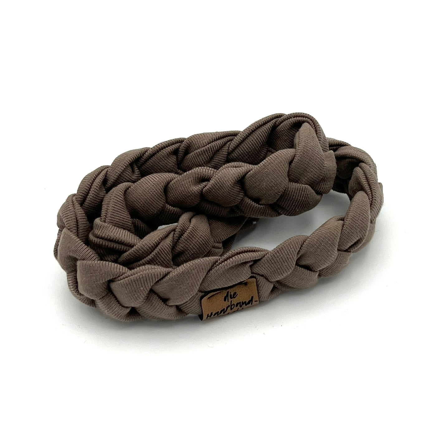 Haarband geflochten taupe