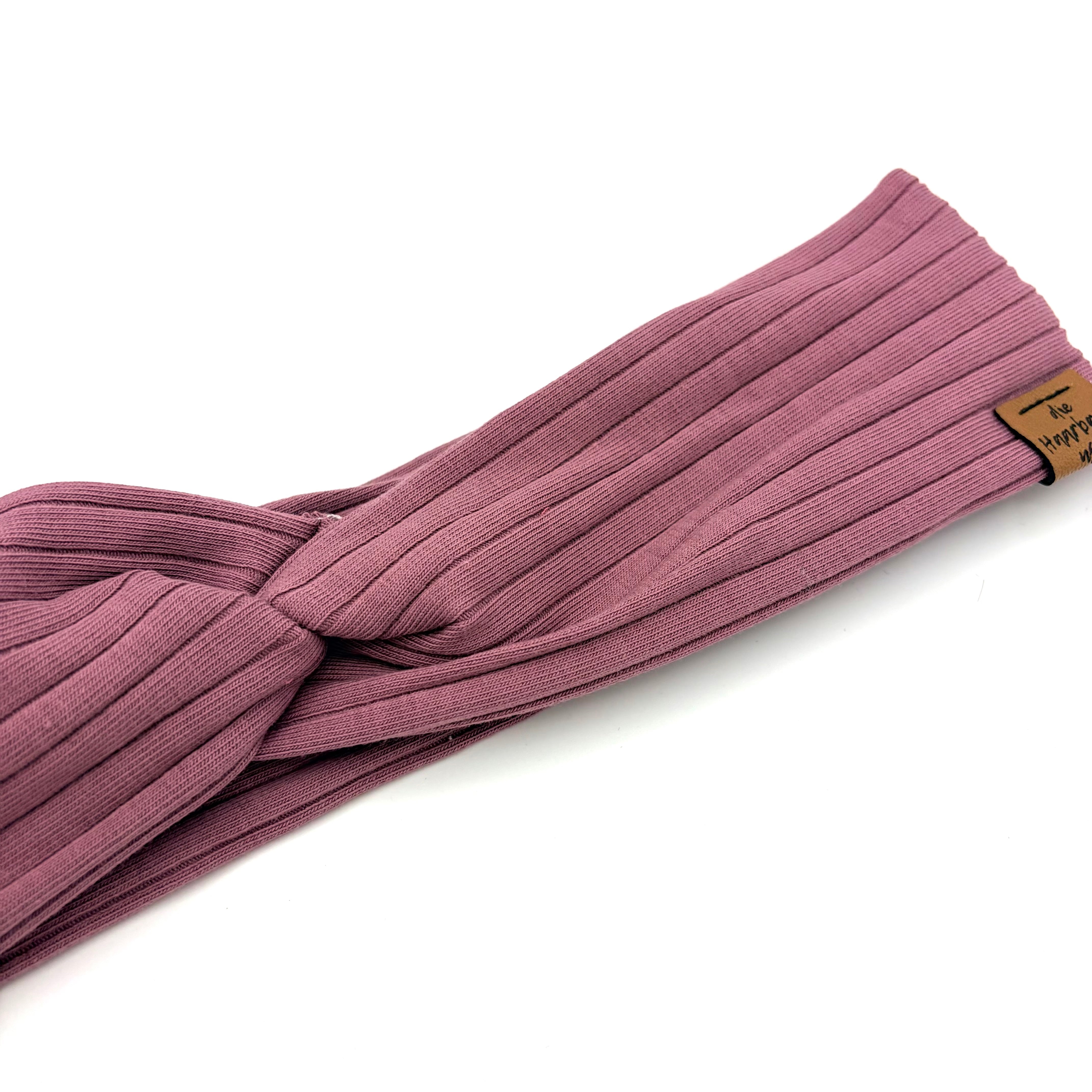 Basic Haarband - Sporty Rib Mauve