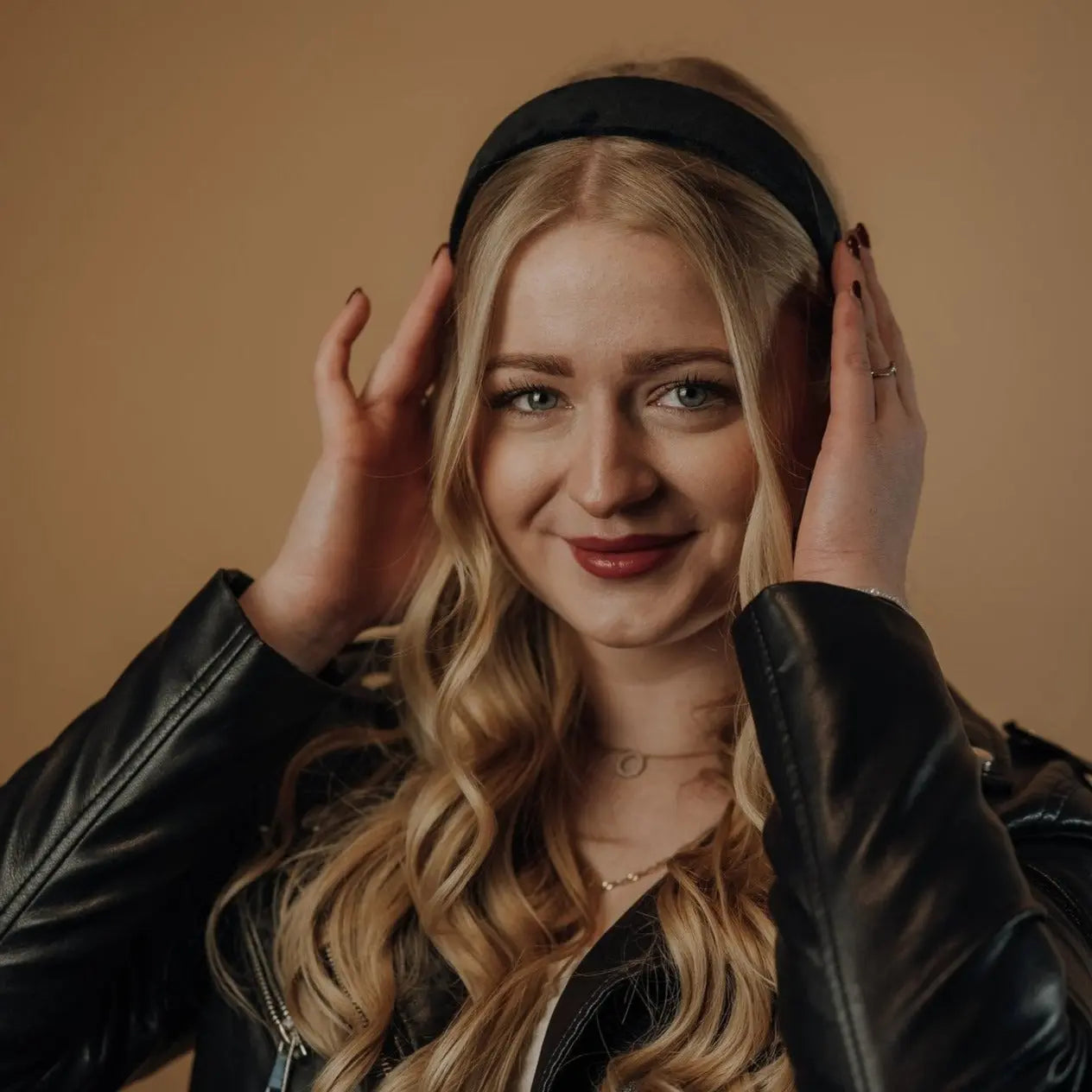 Haarreif Samt schwarz bequem