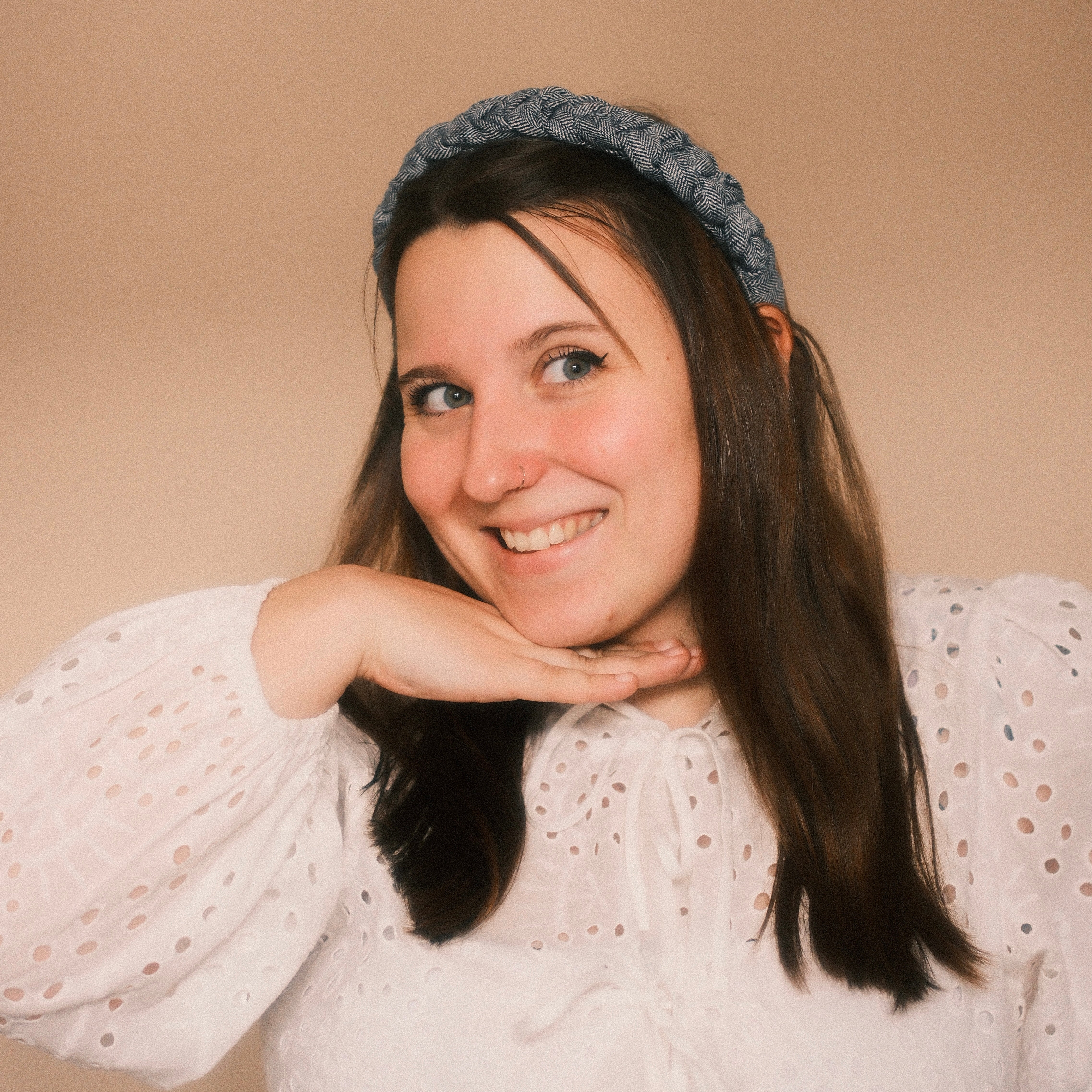 Luise - Fischgräten Blau