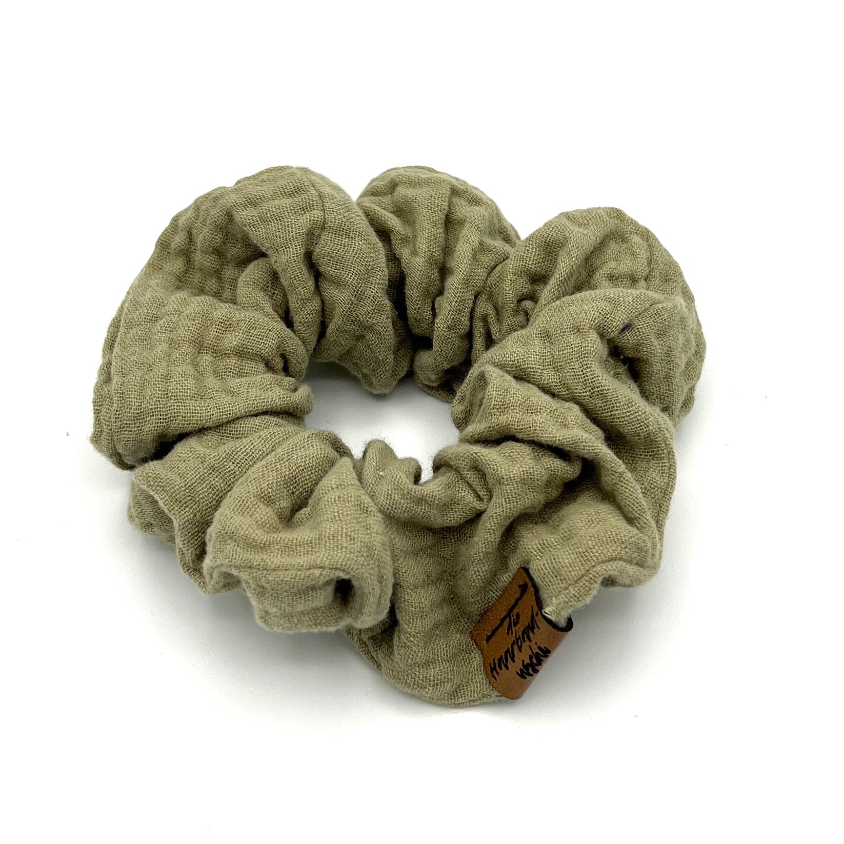 Scrunchie Musselin Pistazie