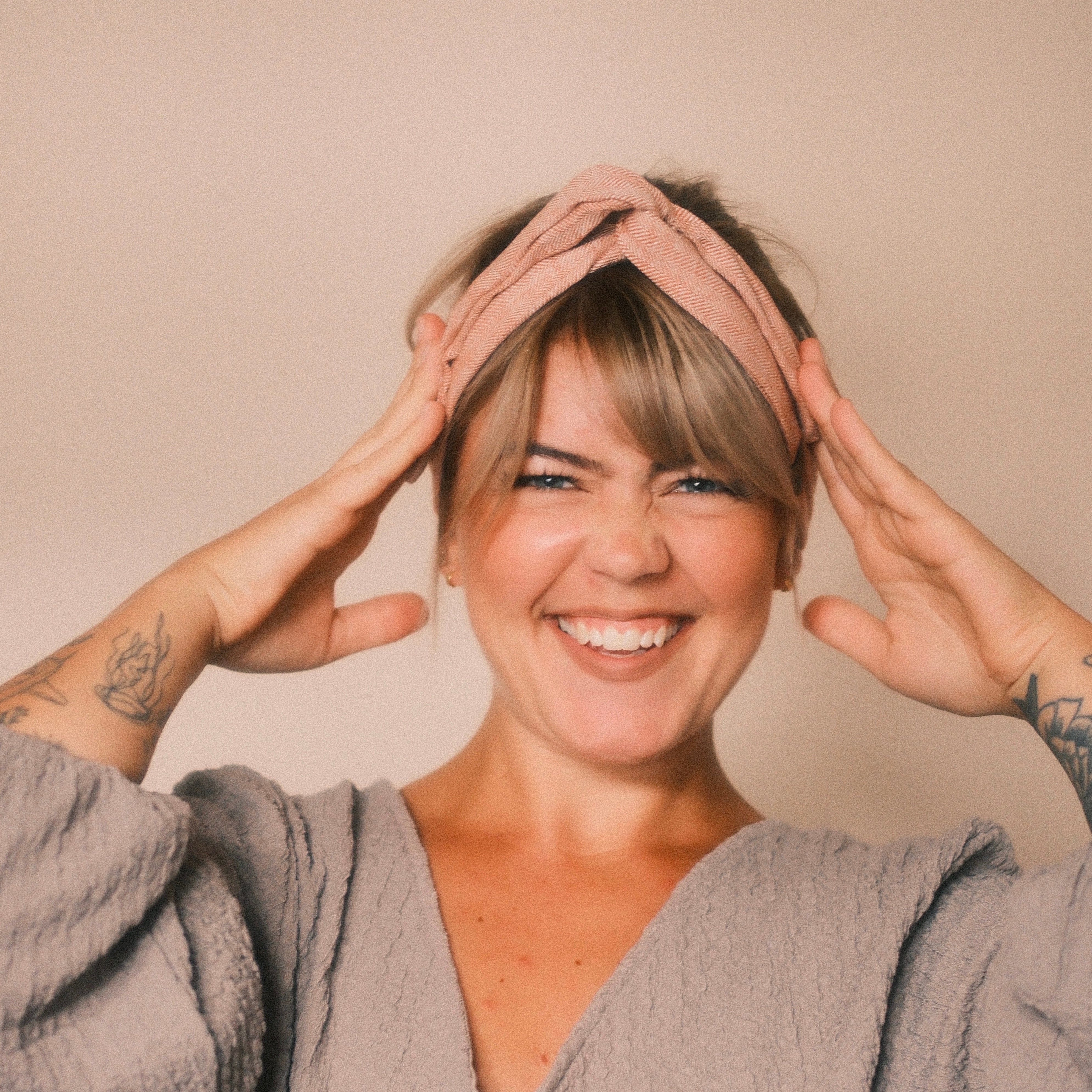 Drahthaarband schmal - Fischgräten Rostorange