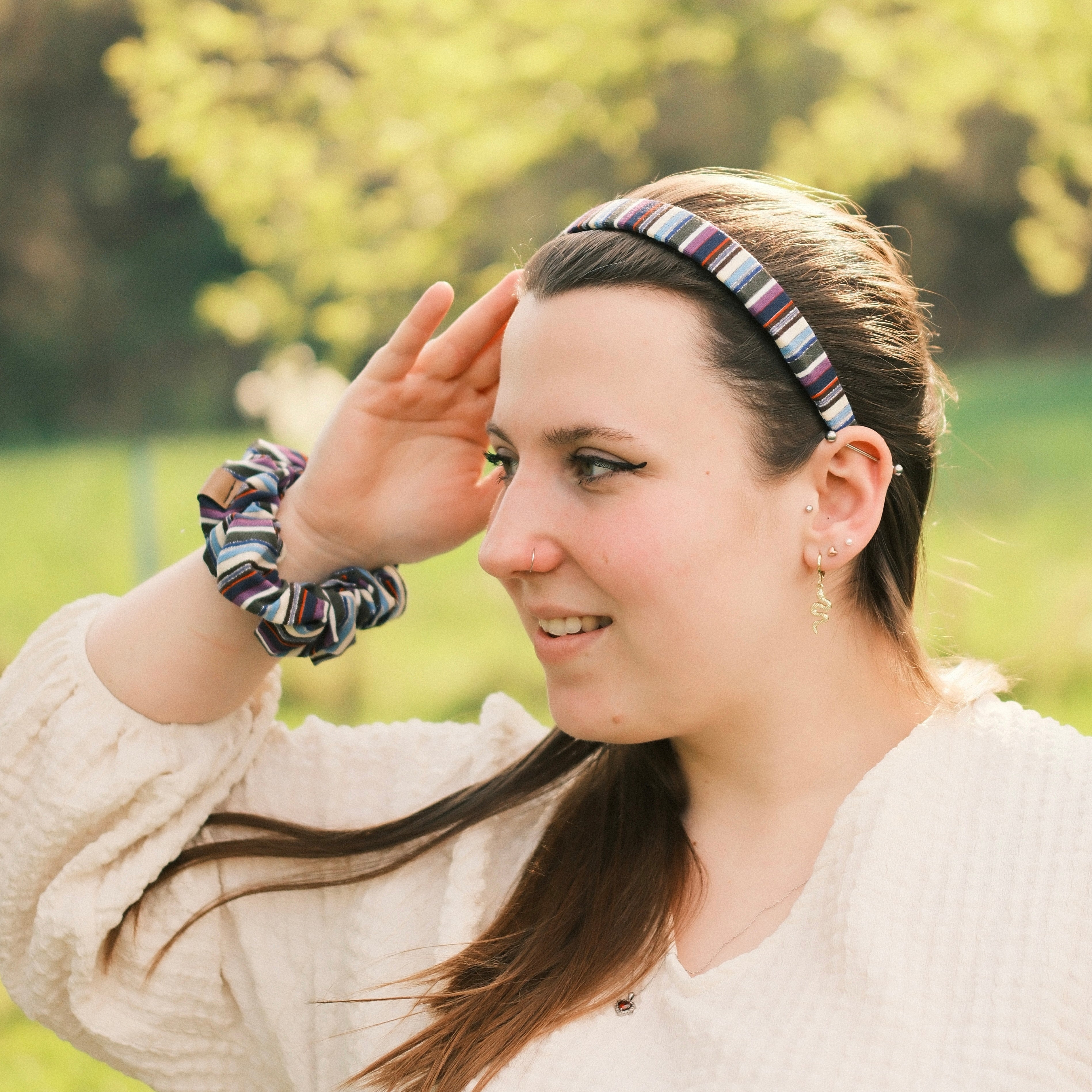 Anna - Gesteift dunkel/glitzer