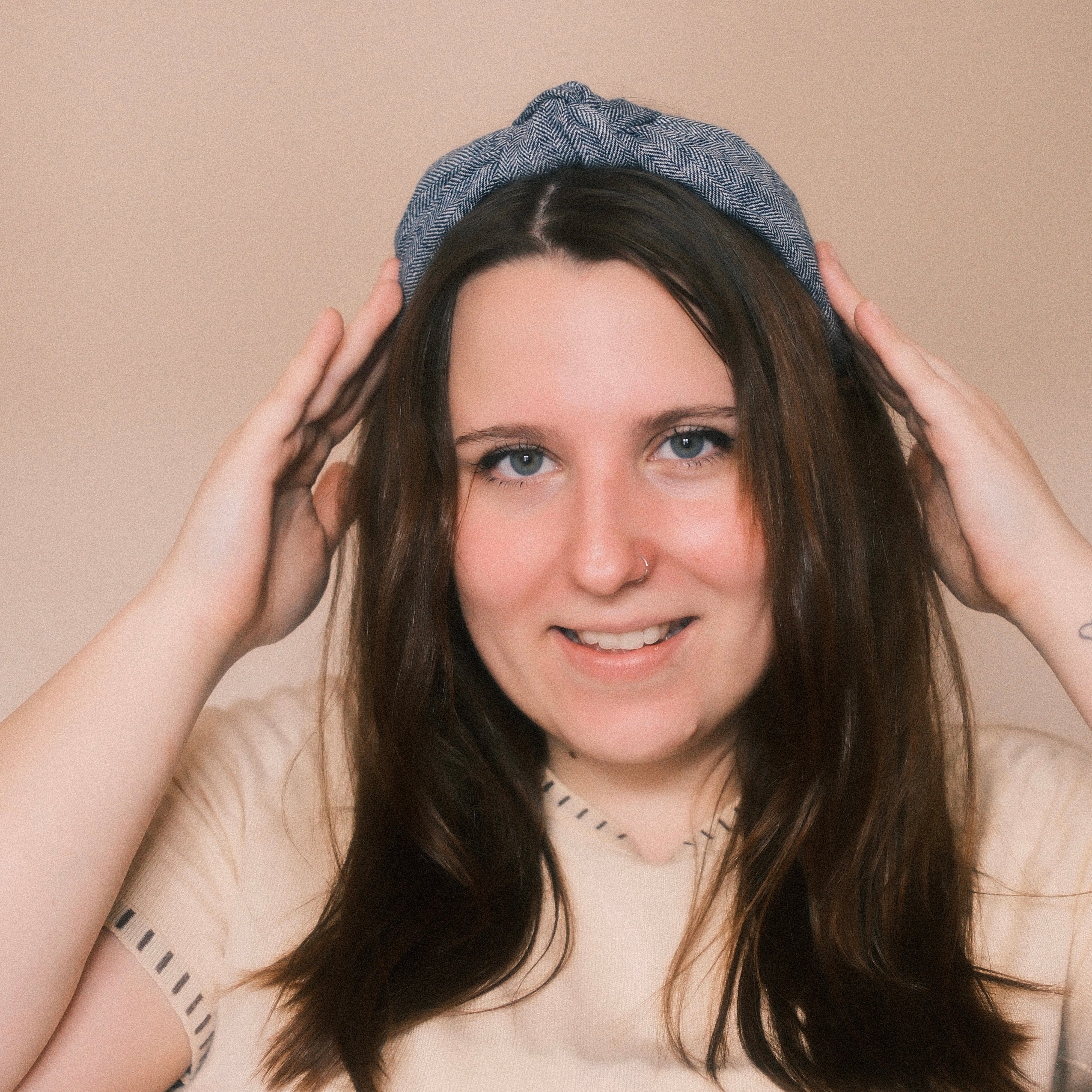 Lea - Fischgräten Blau