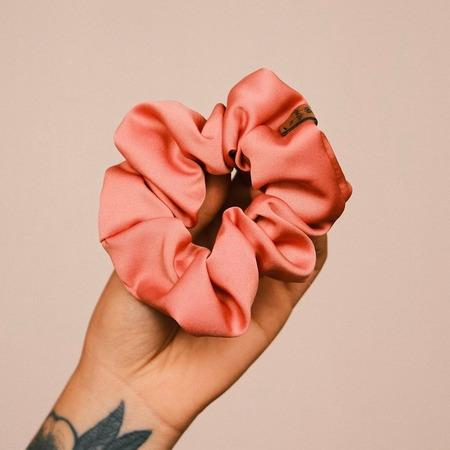 Scrunchie Satin Apricot