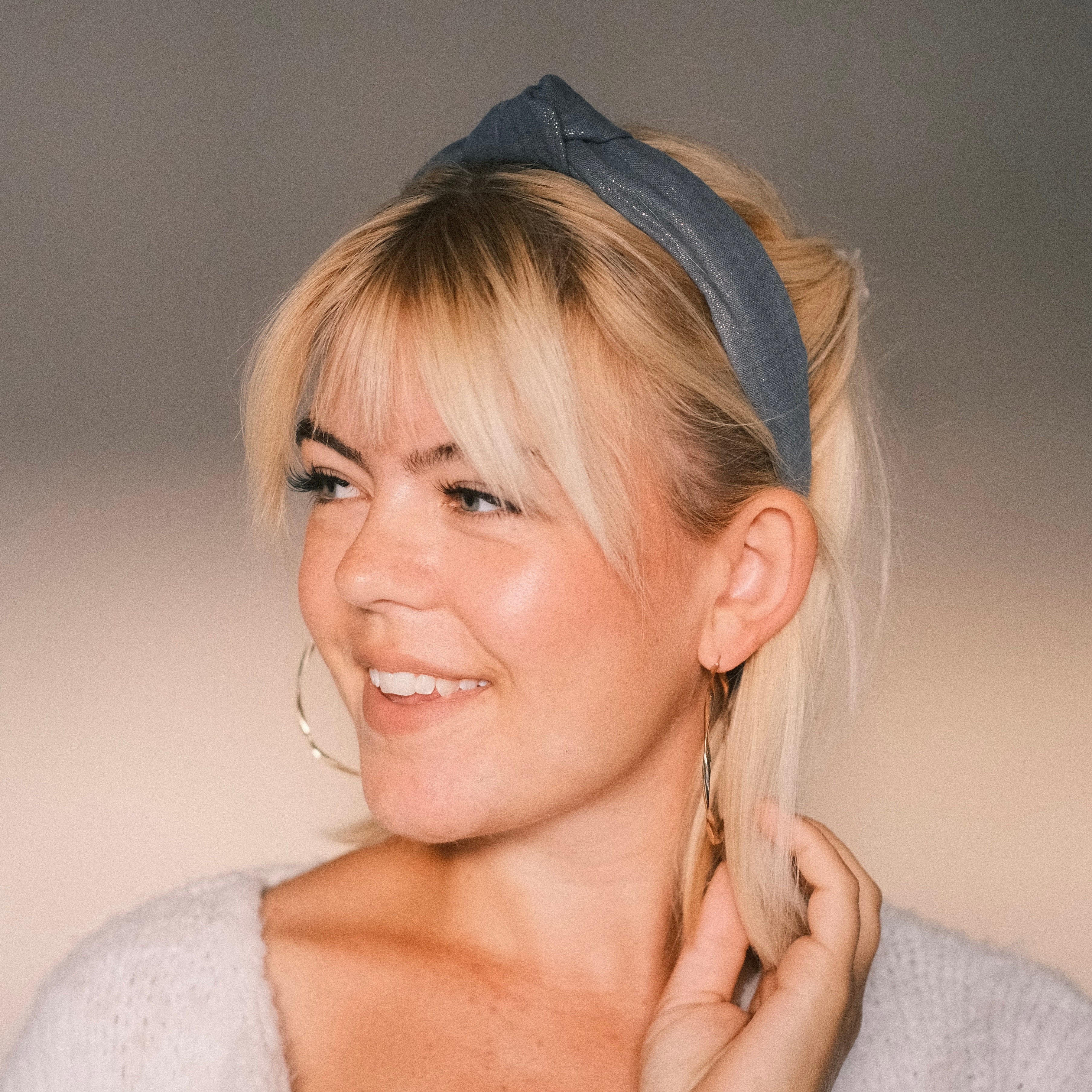 Lilly - Glitzer Blaugrau