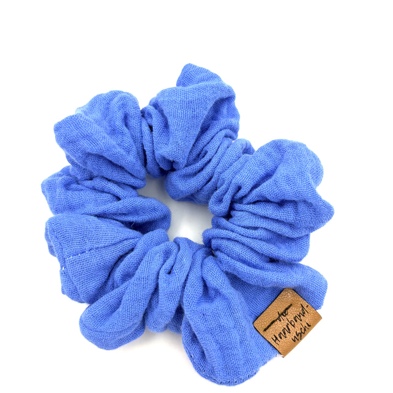 Scrunchie - Musselin Blau