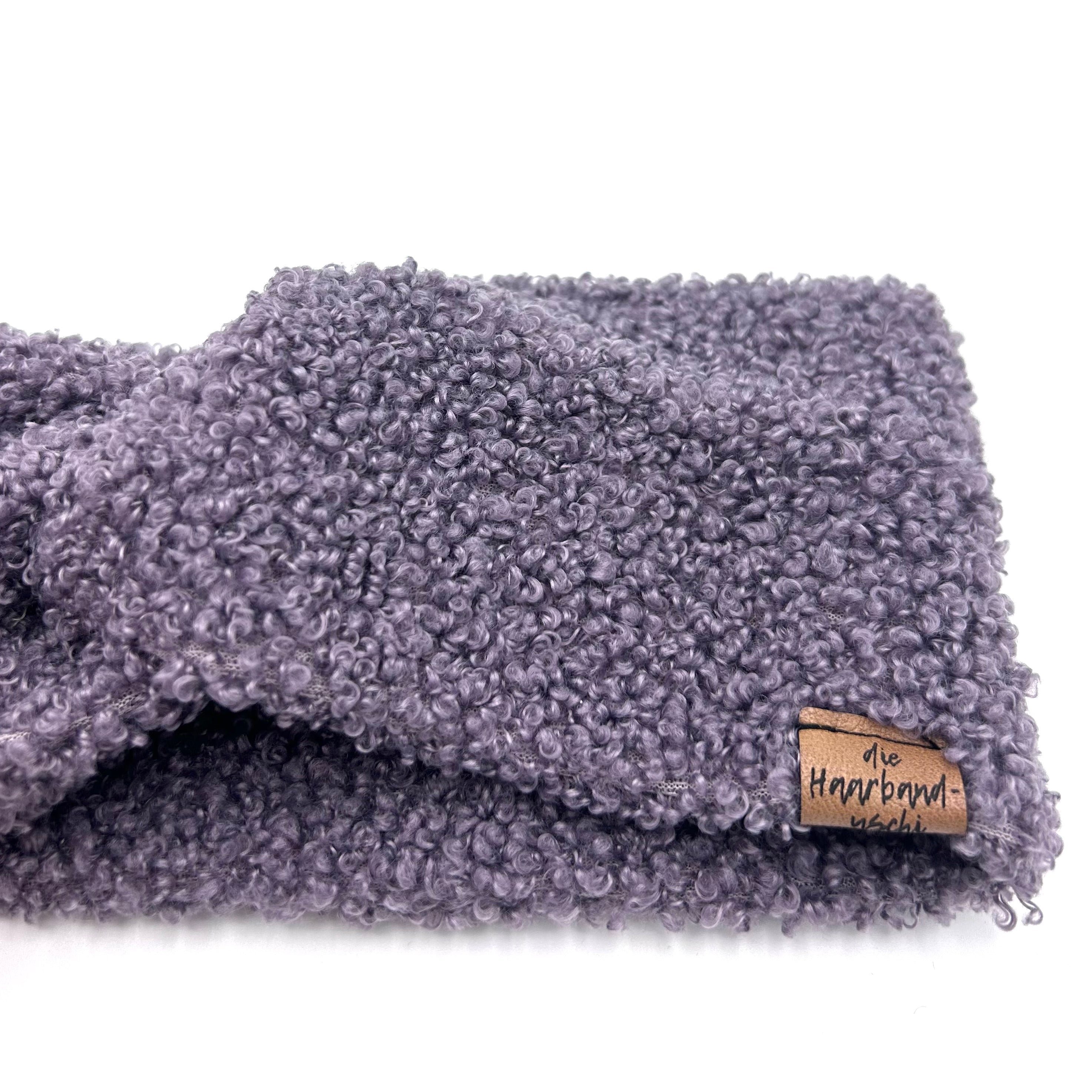 Basic Haarband - Teddy Lila