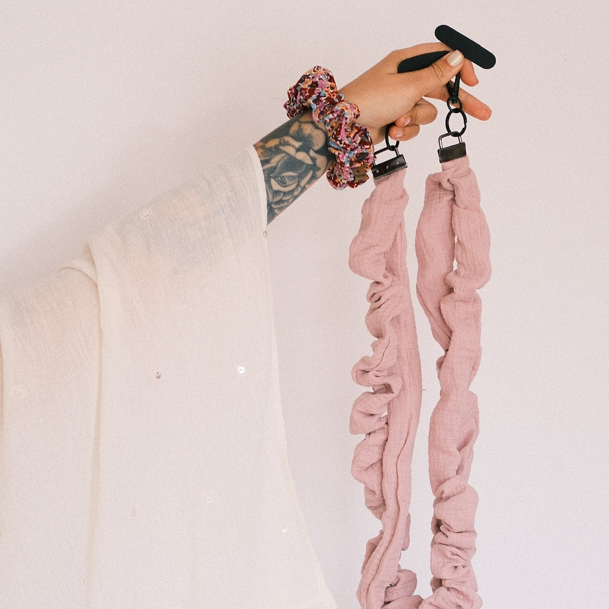 Handykette - Musselin Soft Rosé