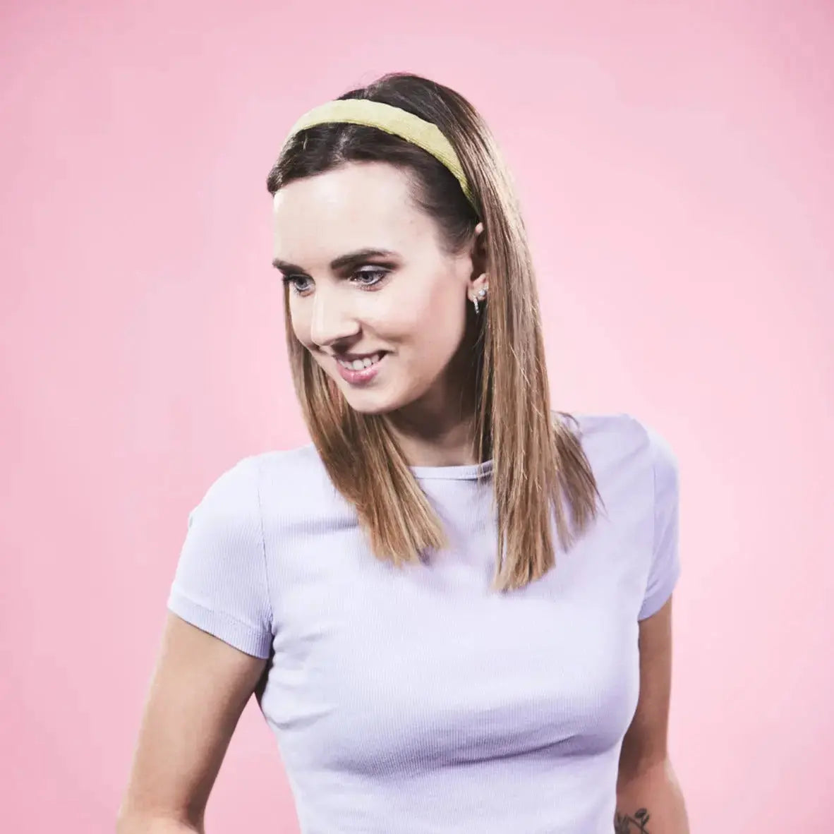 Anna grün Cord Haarreif