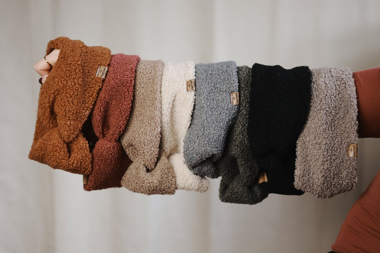 Basic Haarband - Teddy Waldgrün