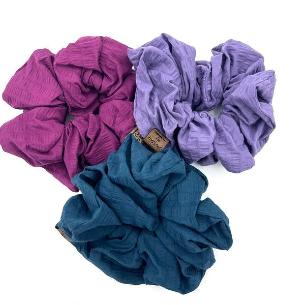 3er Big Scrunchie Set - Berry Bloom