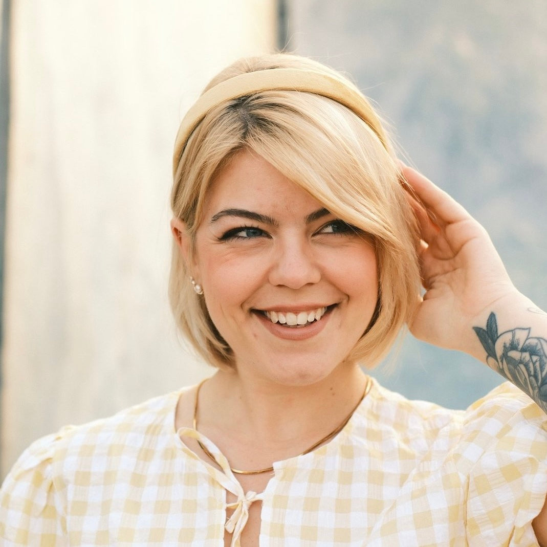 Anna - sonnengelb Samt