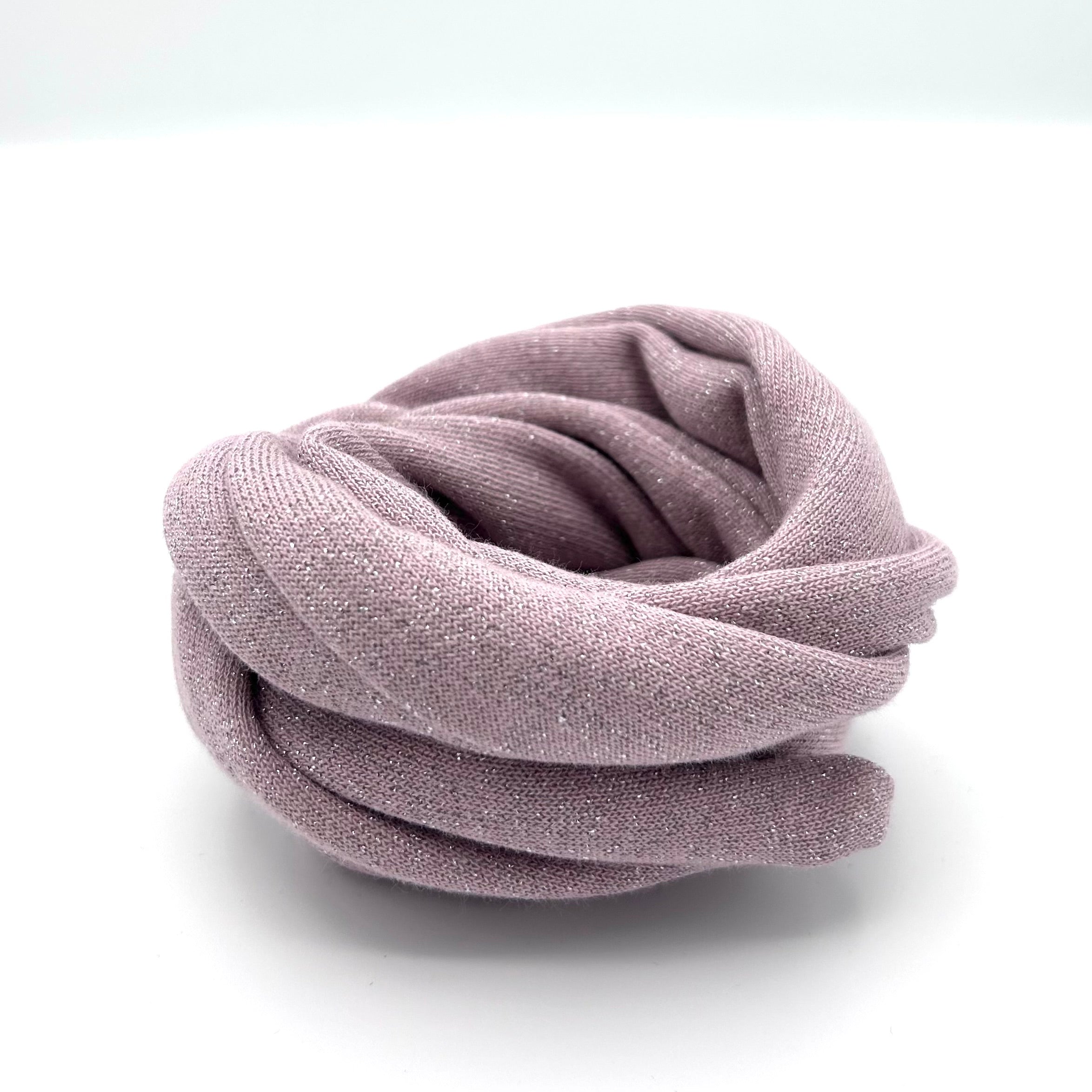 Drahthaarband Glitzer Hellrosa