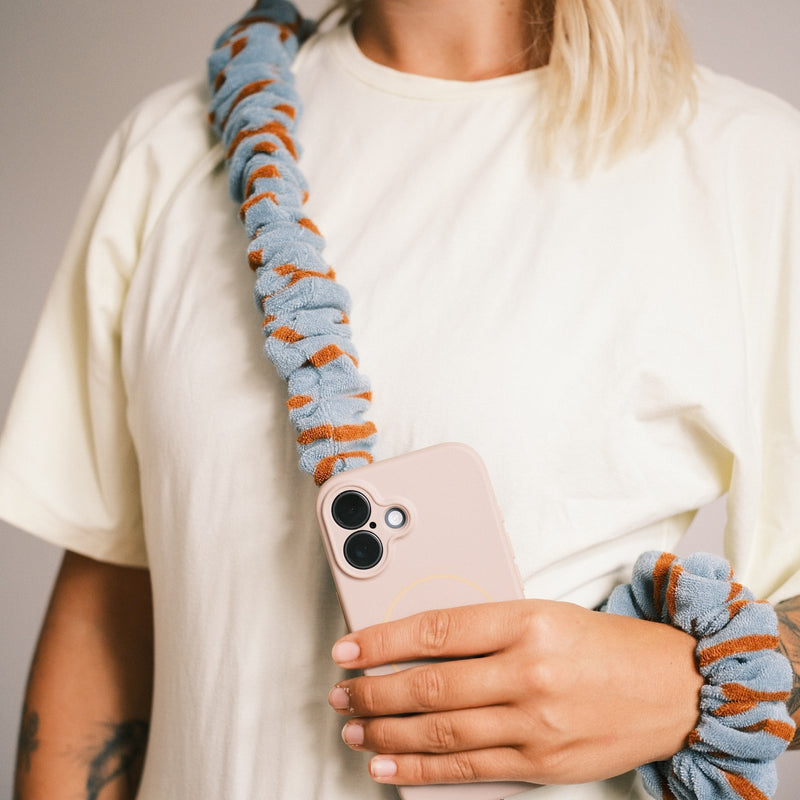 Scrunchie - Frottee Hellblau