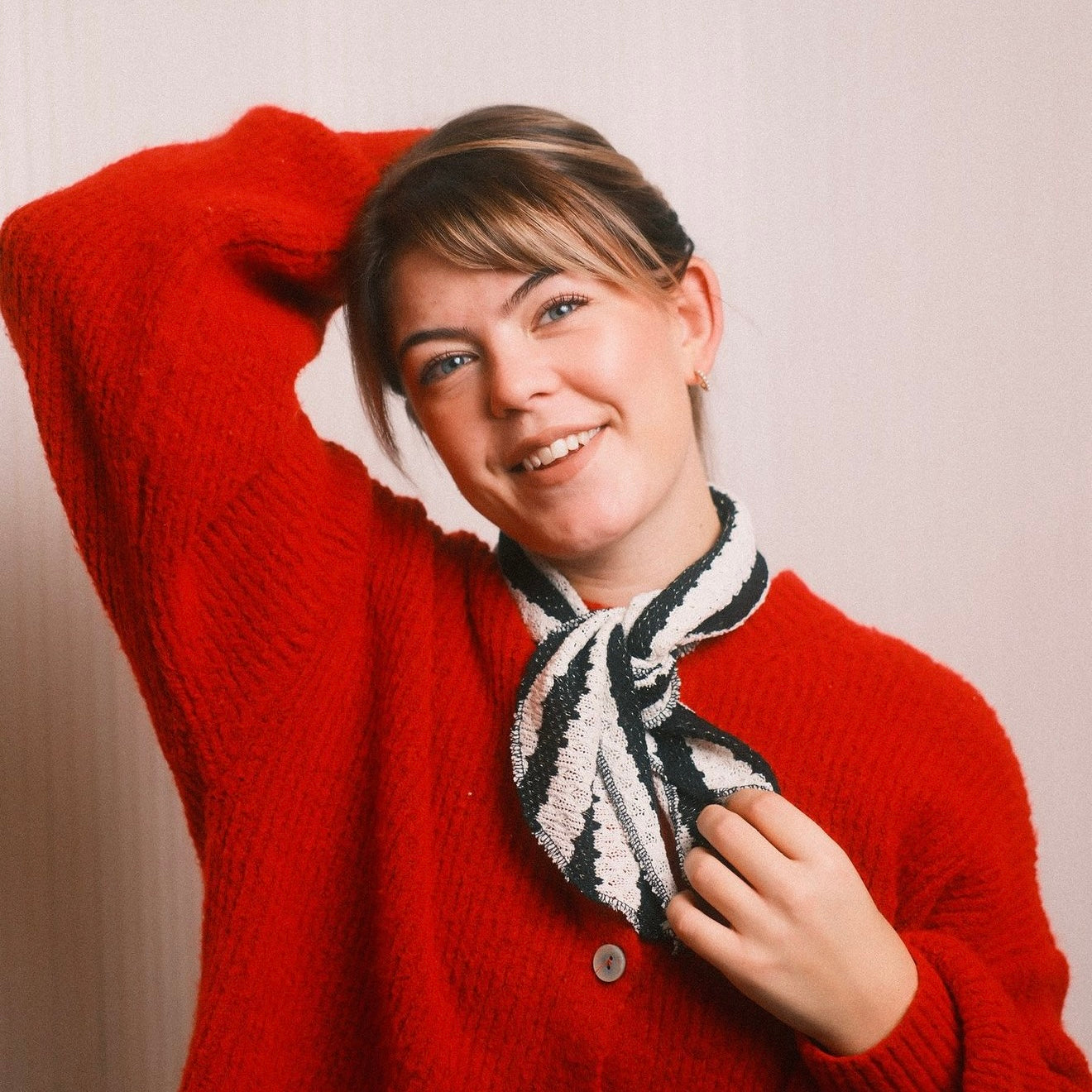 Mikro Schal - Geschenk gestreift