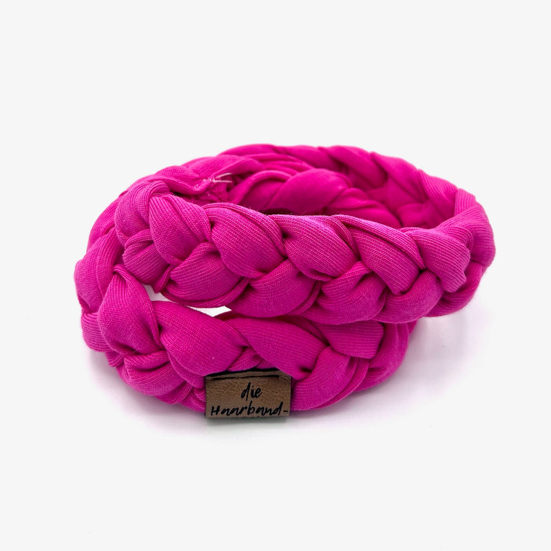Haarband geflochten - Pink