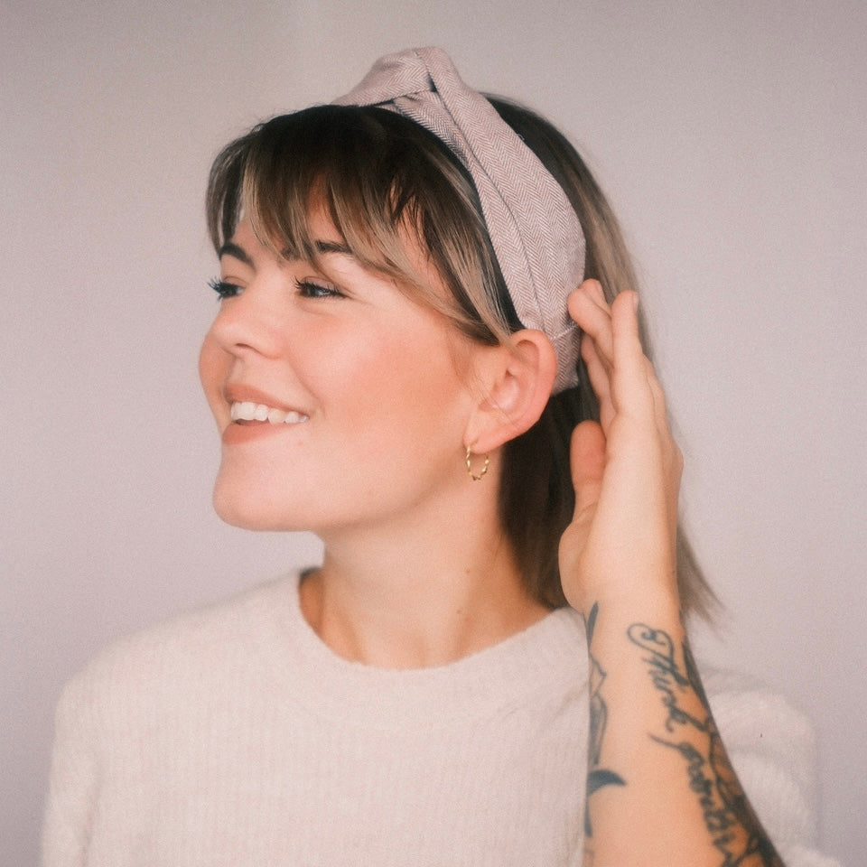 Viky Haarreif - Fischgräten Braun