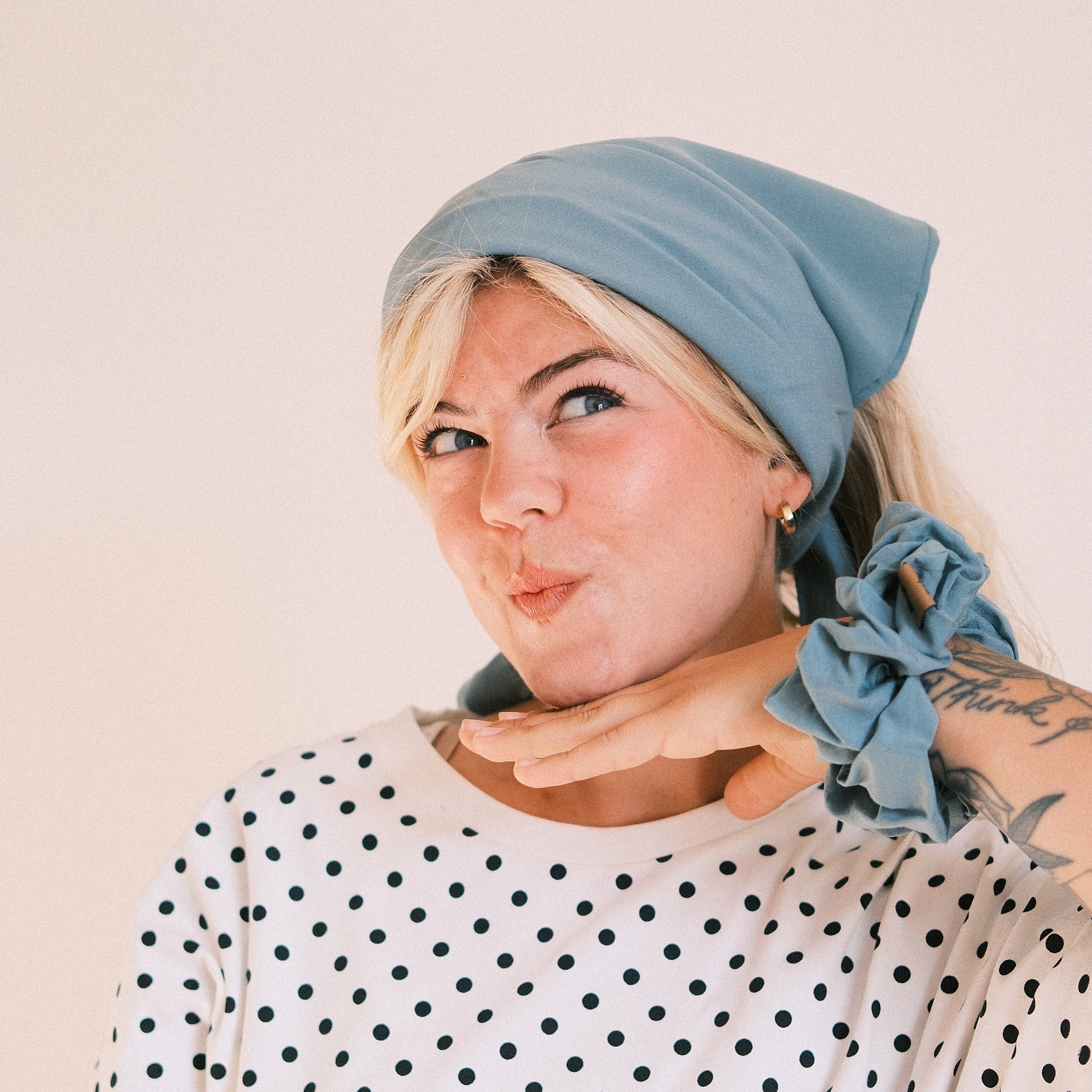 Bandana - soft touch Aqua