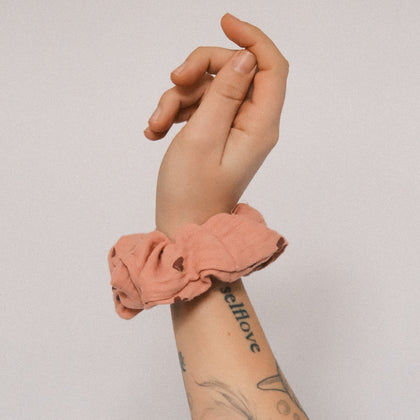 Scrunchie - Herzi Altrosa