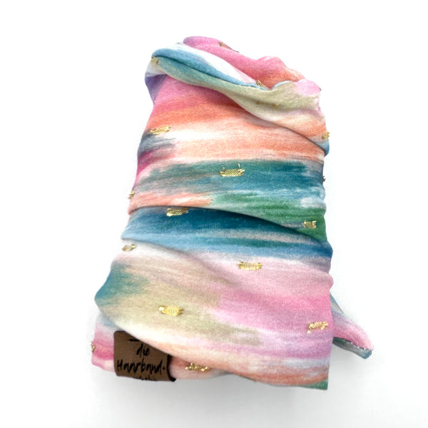 Drahthaarband breit - Rainbow