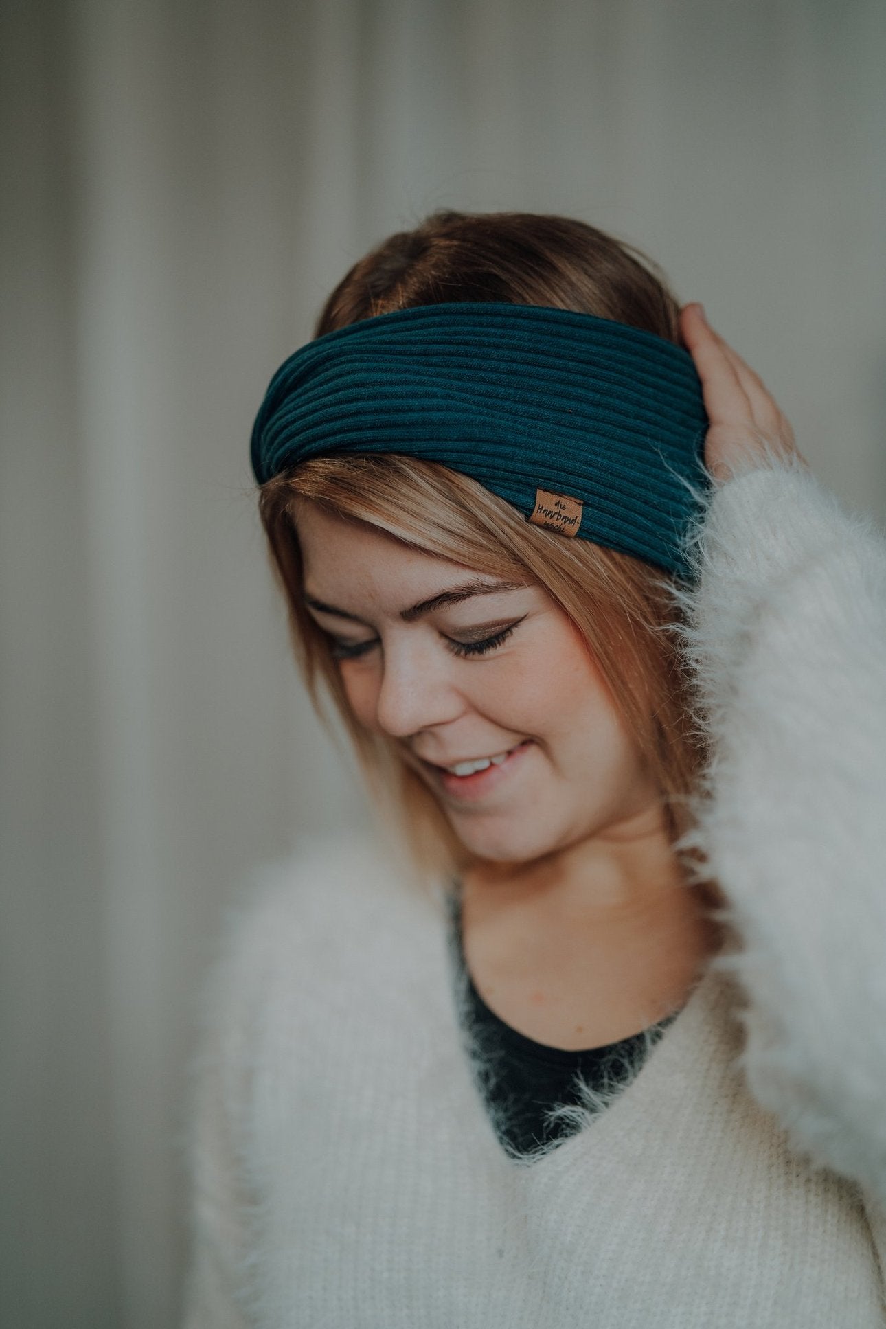 Stirnband gedreht Petrol