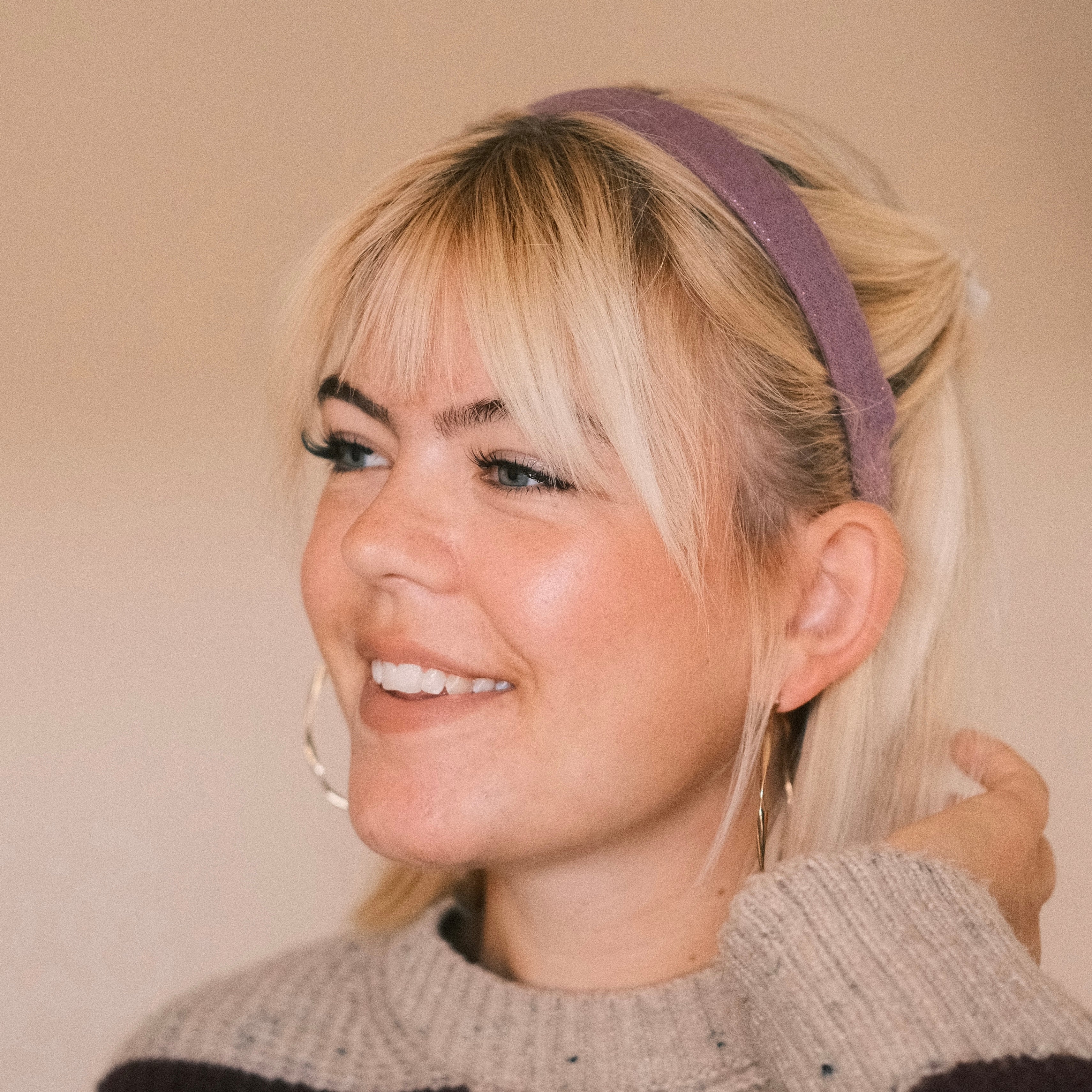 Anna - Glitzer Flieder