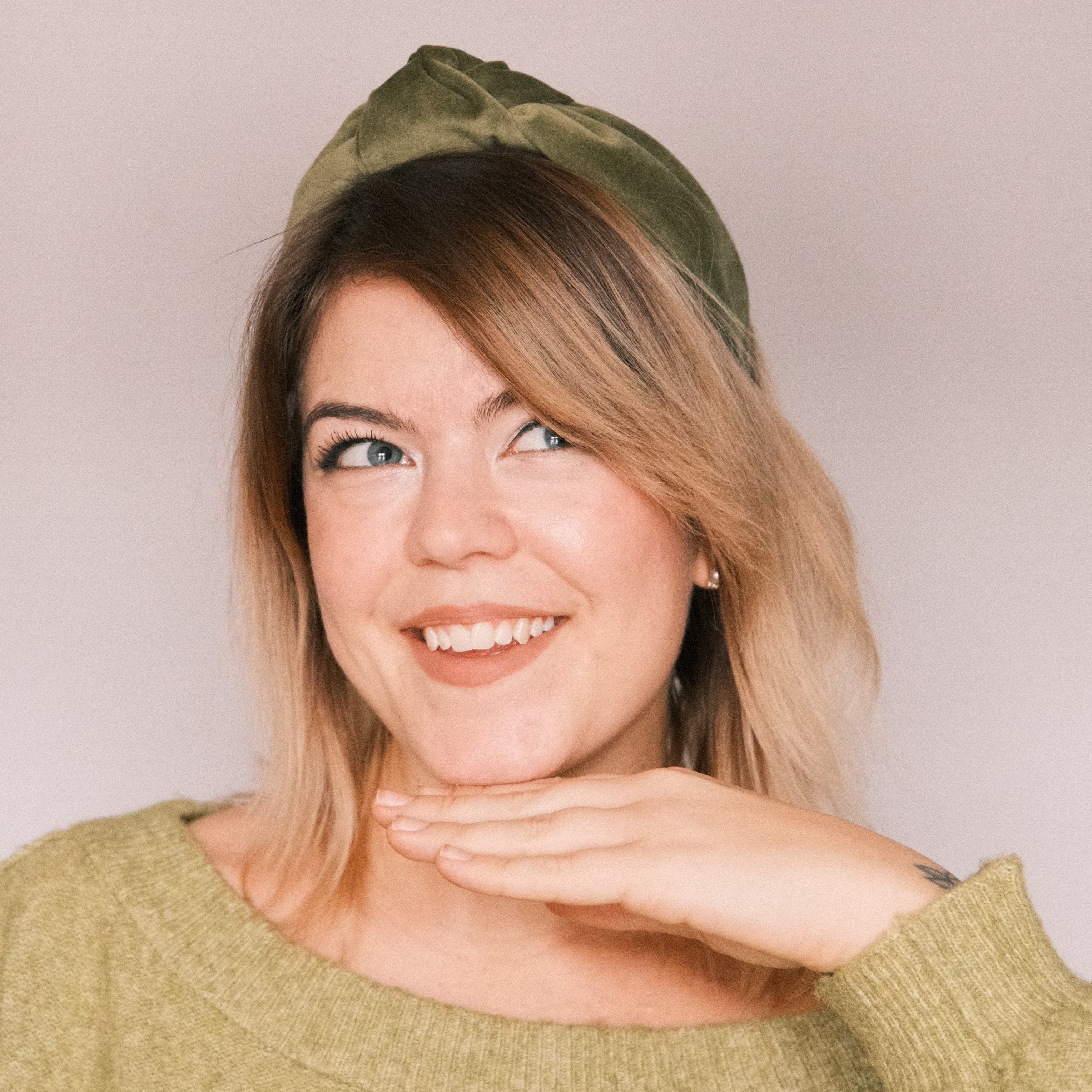Leyla - Samt Hellgrün