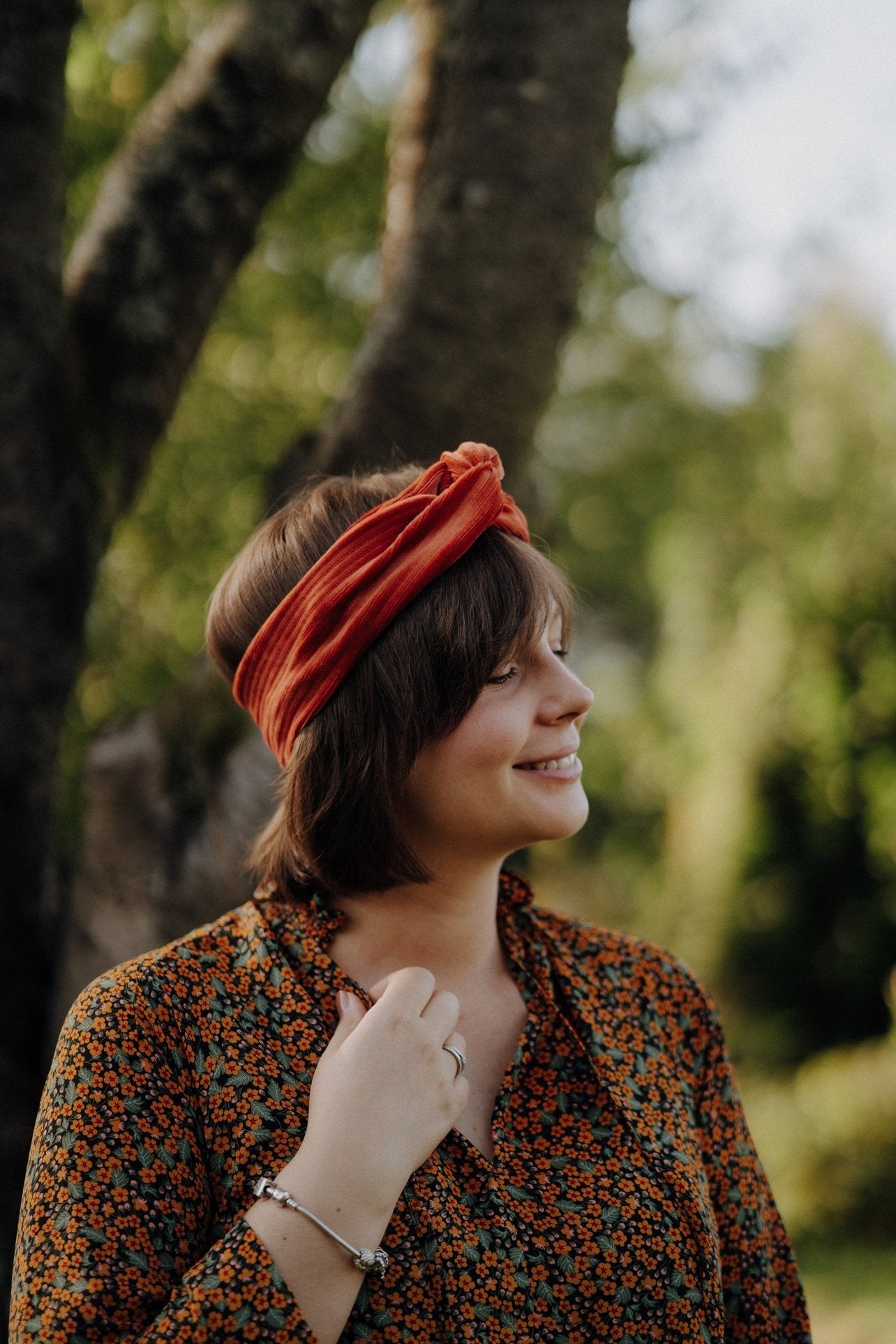 Drahthaarband Cord orange