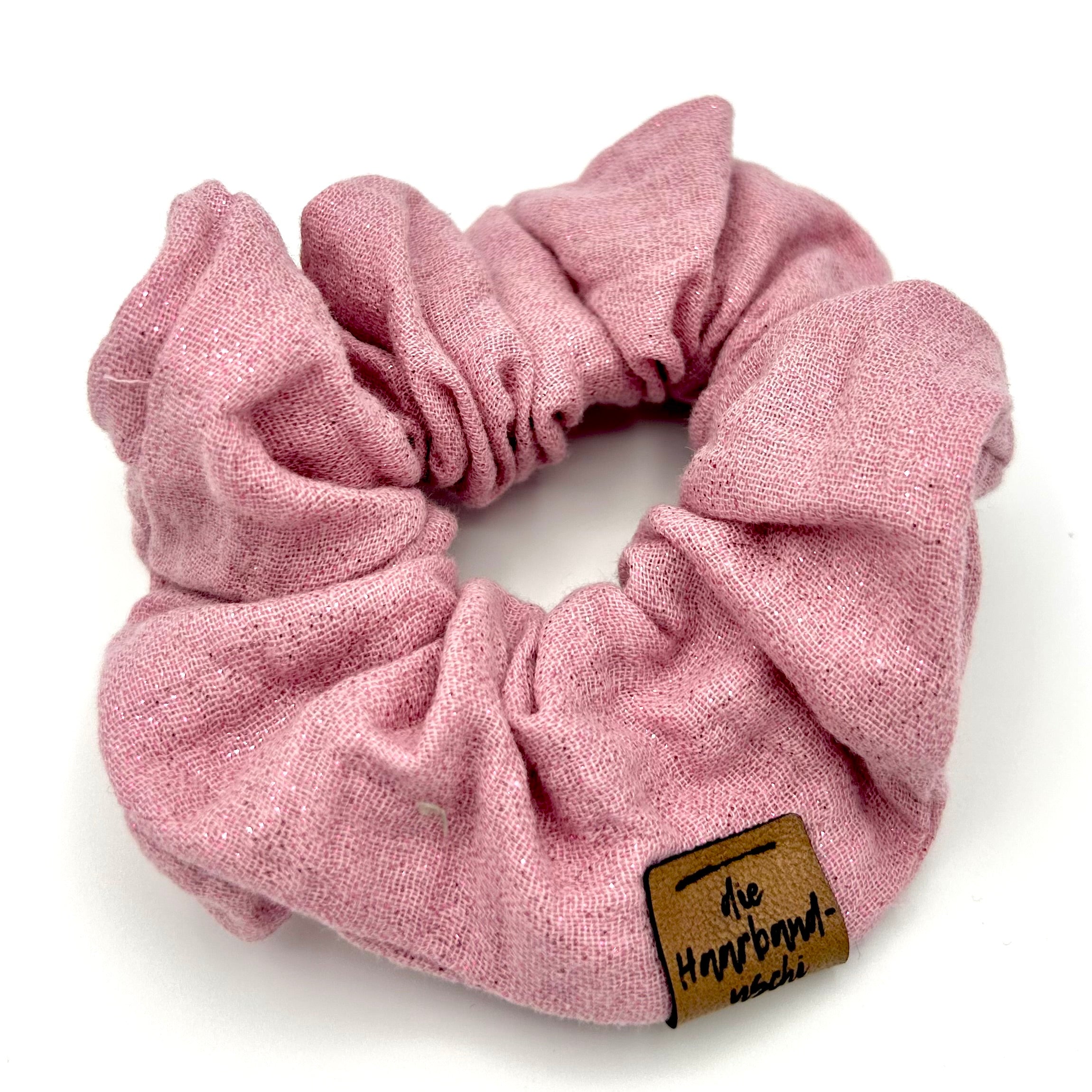 Scrunchie Glitzer hell rosa