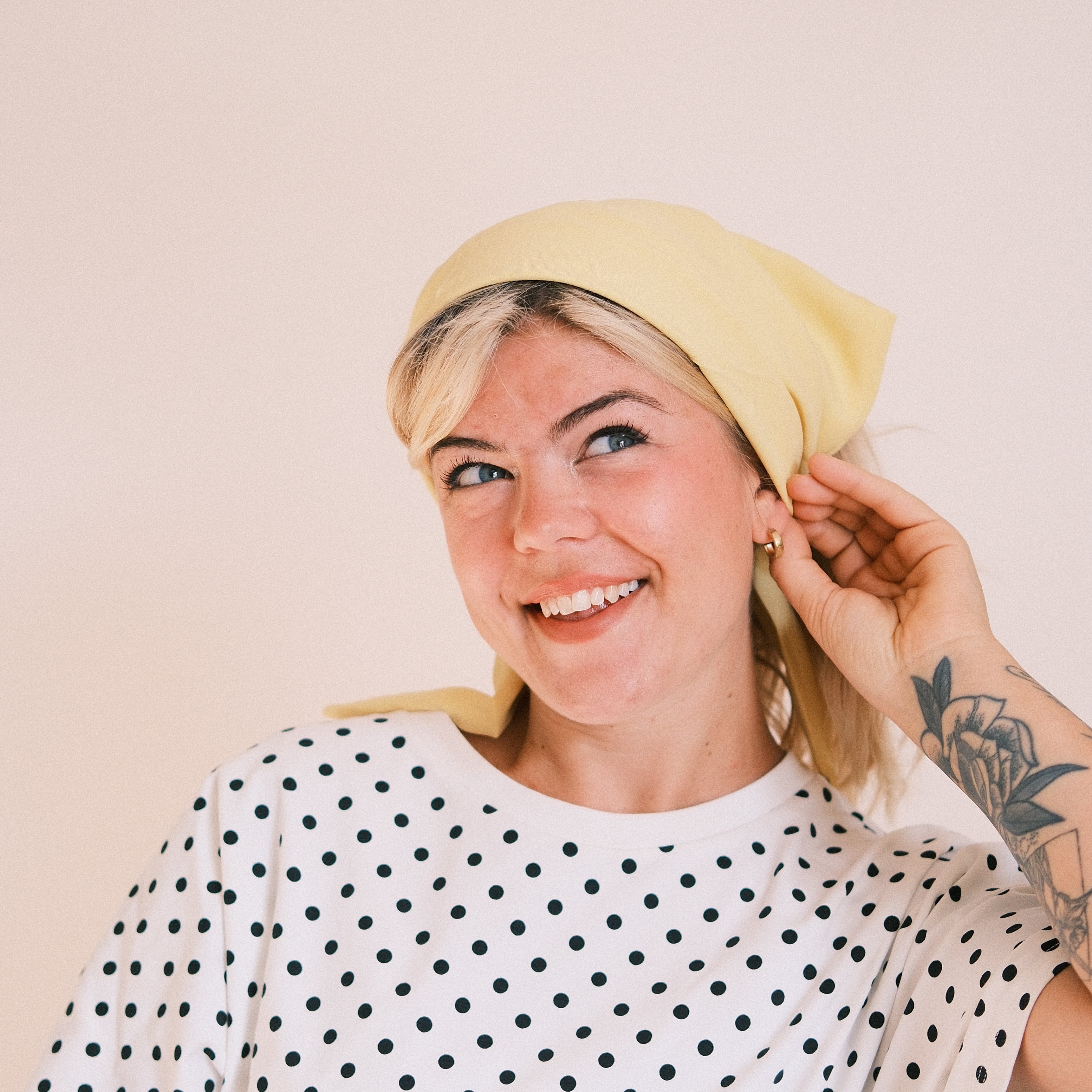 Bandana - soft touch Butteryellow