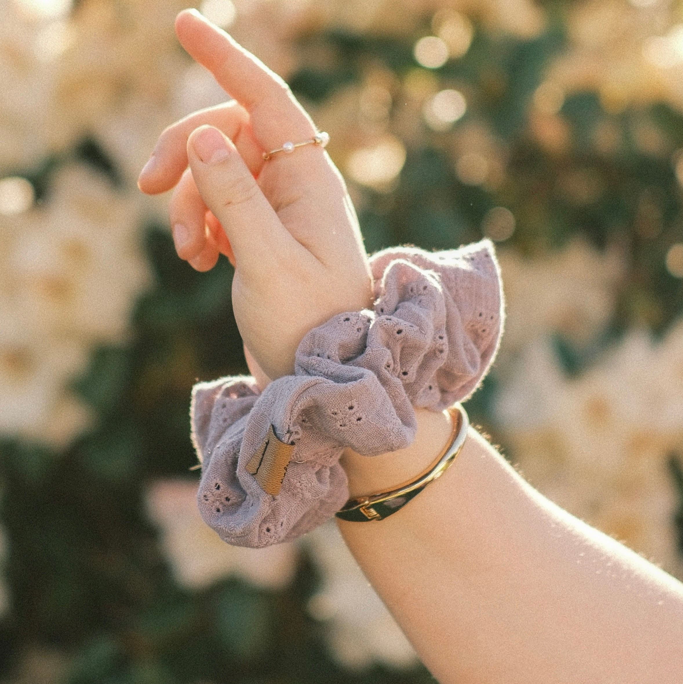 Big Scrunchie - Cotton Dream Flieder